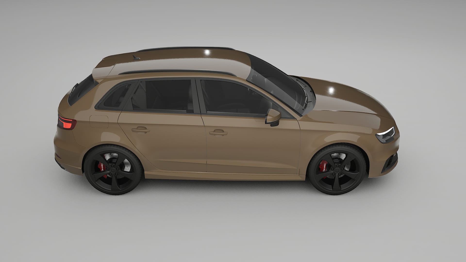 Audi RS3 Sportback 8V facelift LCI TPU Lackskyddsfilm | SAHARA Färgskiftande PPF – Komplett Förskuret Kit