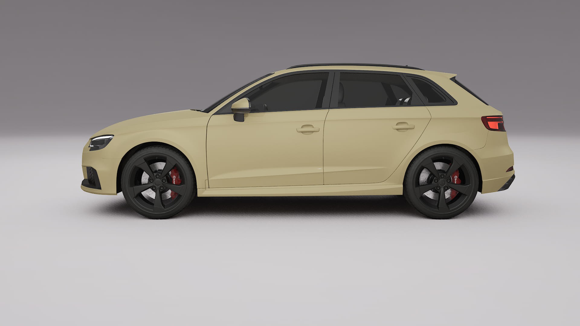 Audi RS3 Sportback 8V facelift LCI TPU Lackskyddsfilm | SAND Färgskiftande PPF – Komplett Förskuret Kit