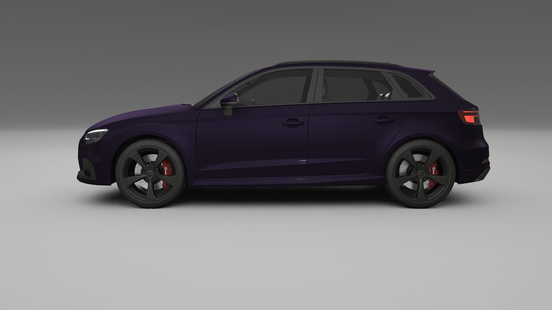 Audi RS3 Sportback 8V facelift LCI TPU Lackskyddsfilm | VIOLET Färgskiftande PPF – Komplett Förskuret Kit
