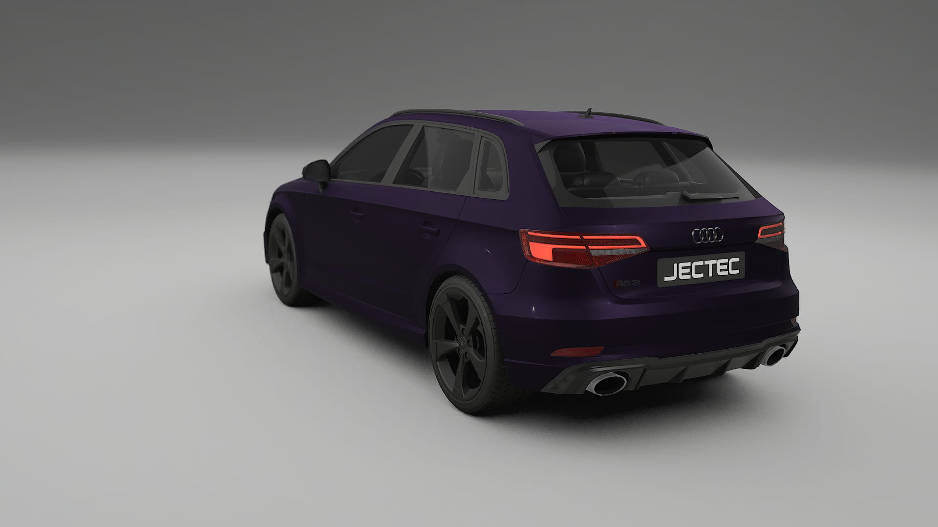 Audi RS3 Sportback 8V facelift LCI TPU Lackskyddsfilm | VIOLET Färgskiftande PPF – Komplett Förskuret Kit