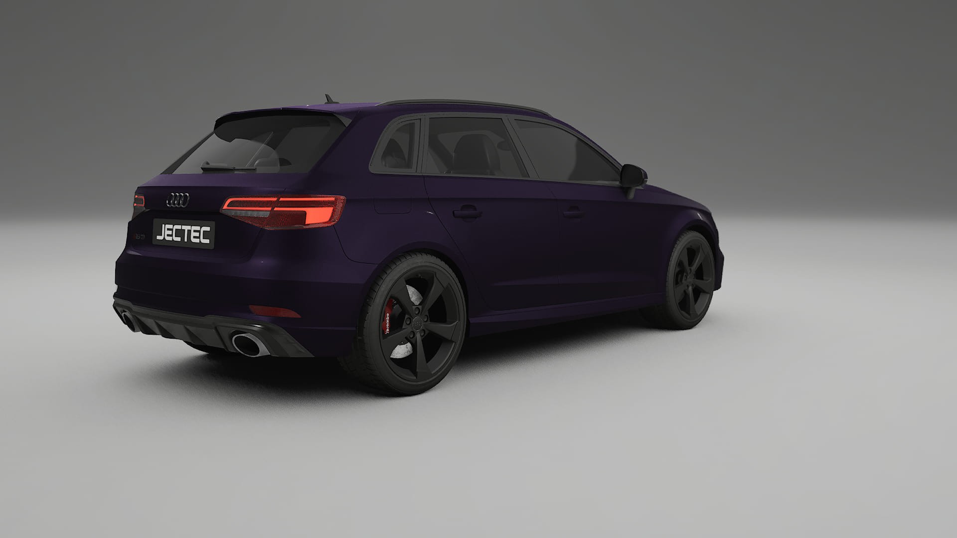 Audi RS3 Sportback 8V facelift LCI TPU Lackskyddsfilm | VIOLET Färgskiftande PPF – Komplett Förskuret Kit