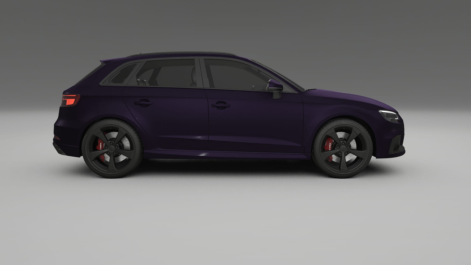 Audi RS3 Sportback 8V facelift LCI TPU Lackskyddsfilm | VIOLET Färgskiftande PPF – Komplett Förskuret Kit