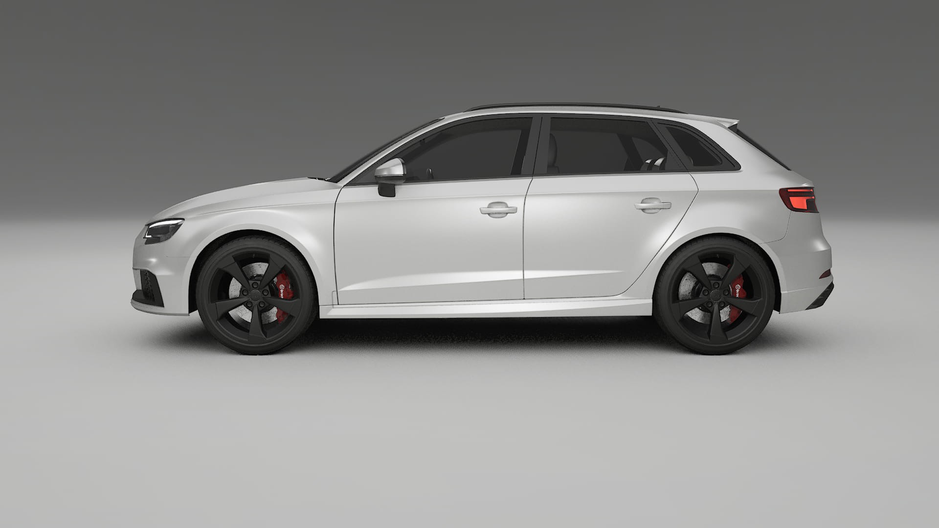 Audi RS3 Sportback 8V facelift LCI TPU Lackskyddsfilm | OPAL Färgskiftande PPF – Komplett Förskuret Kit