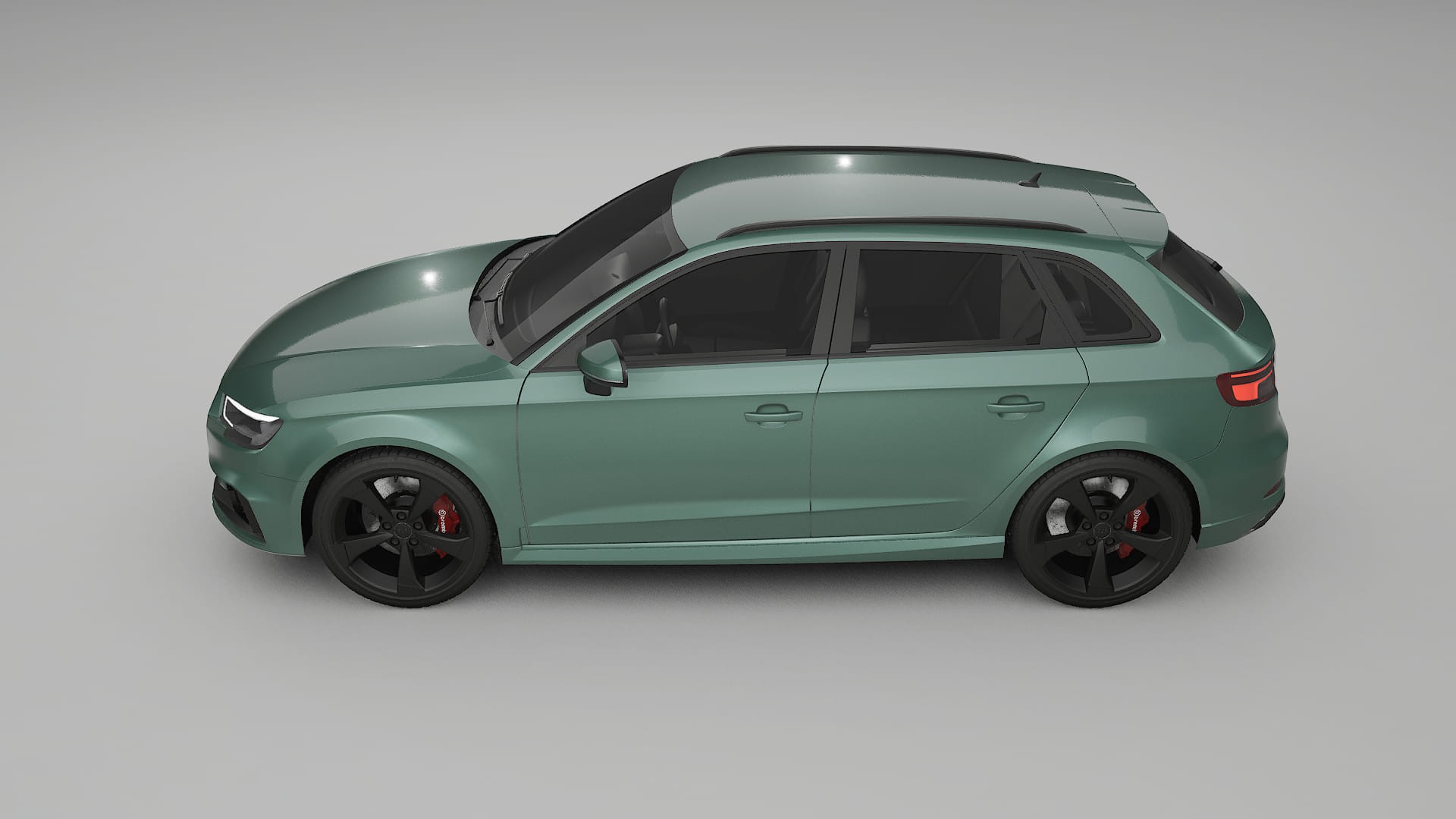 Audi RS3 Sportback 8V facelift LCI TPU Lackskyddsfilm | EVERGREEN Färgskiftande PPF – Komplett Förskuret Kit