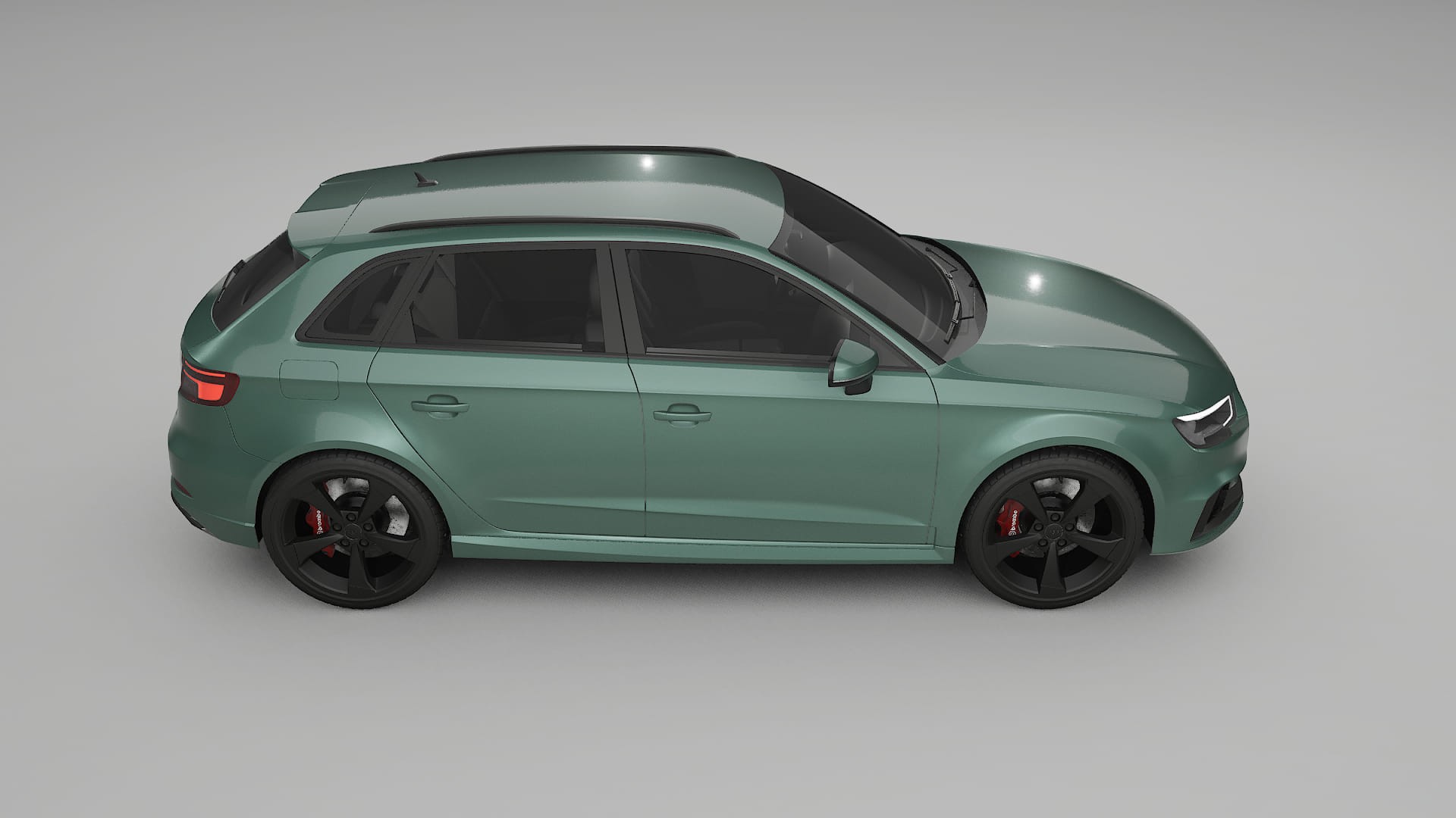 Audi RS3 Sportback 8V facelift LCI TPU Lackskyddsfilm | EVERGREEN Färgskiftande PPF – Komplett Förskuret Kit