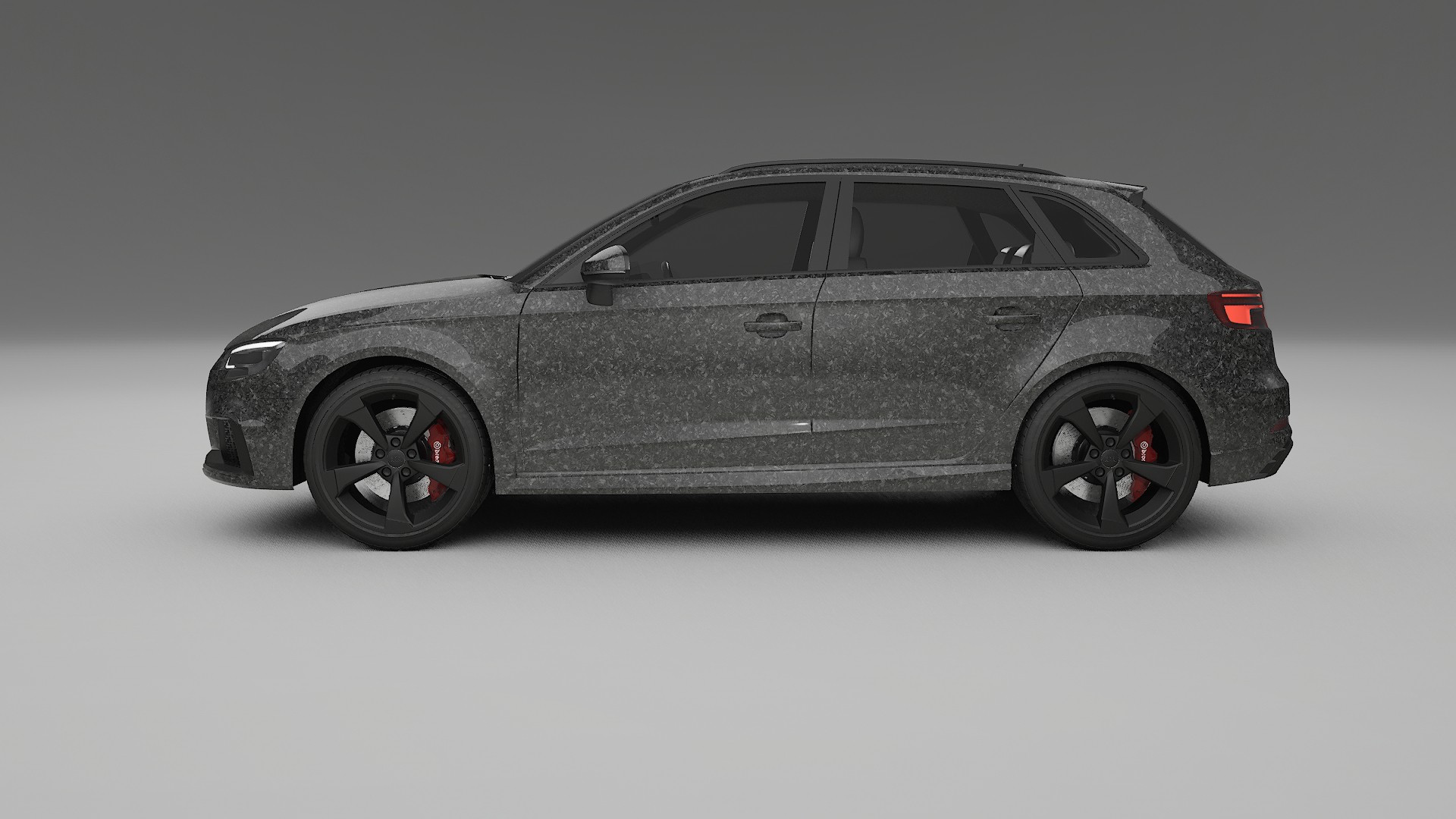 Audi RS3 Sportback 8V facelift LCI TPU Lackskyddsfilm | FORGED S Färgskiftande PPF – Komplett Förskuret Kit