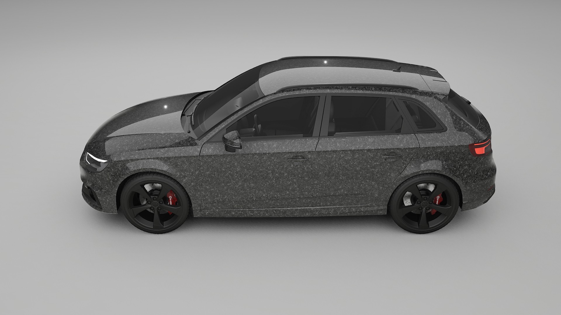 Audi RS3 Sportback 8V facelift LCI TPU Lackskyddsfilm | FORGED S Färgskiftande PPF – Komplett Förskuret Kit