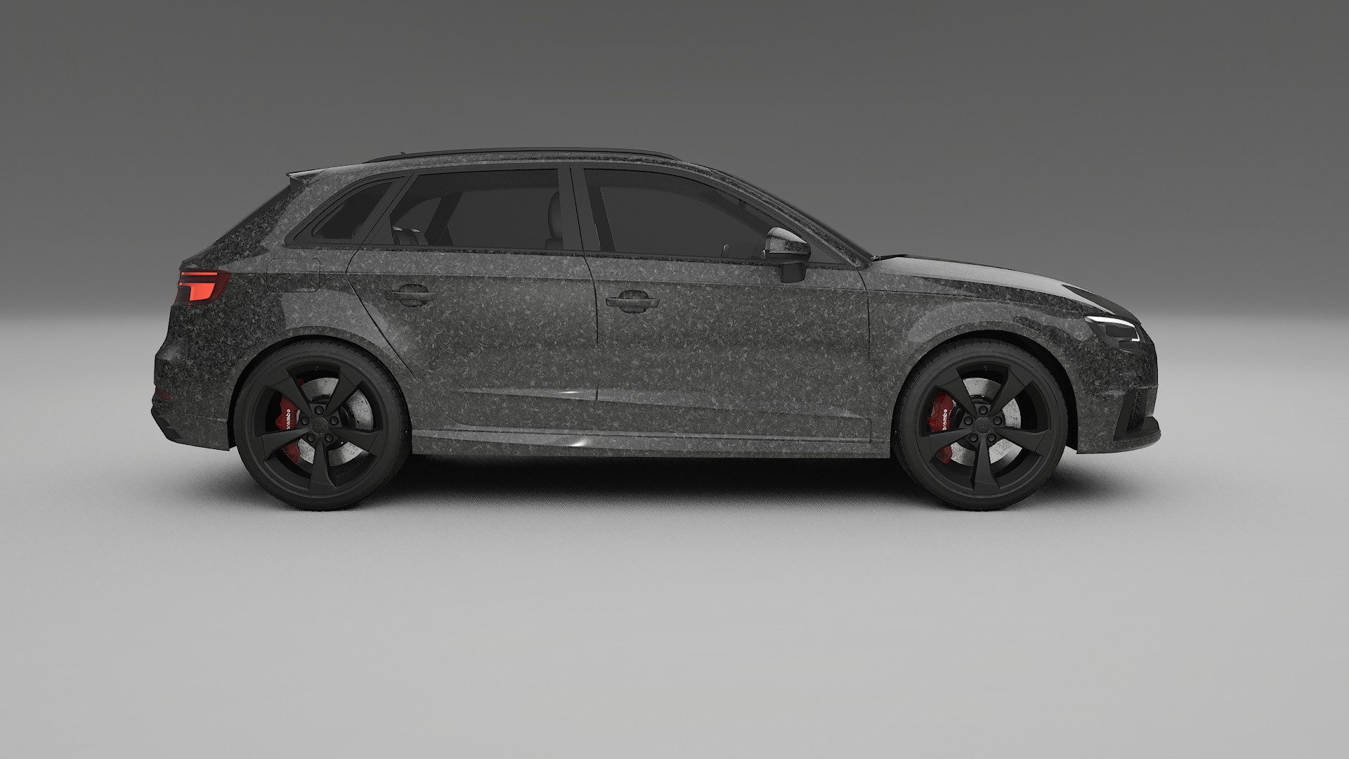 Audi RS3 Sportback 8V facelift LCI TPU Lackskyddsfilm | FORGED S Färgskiftande PPF – Komplett Förskuret Kit