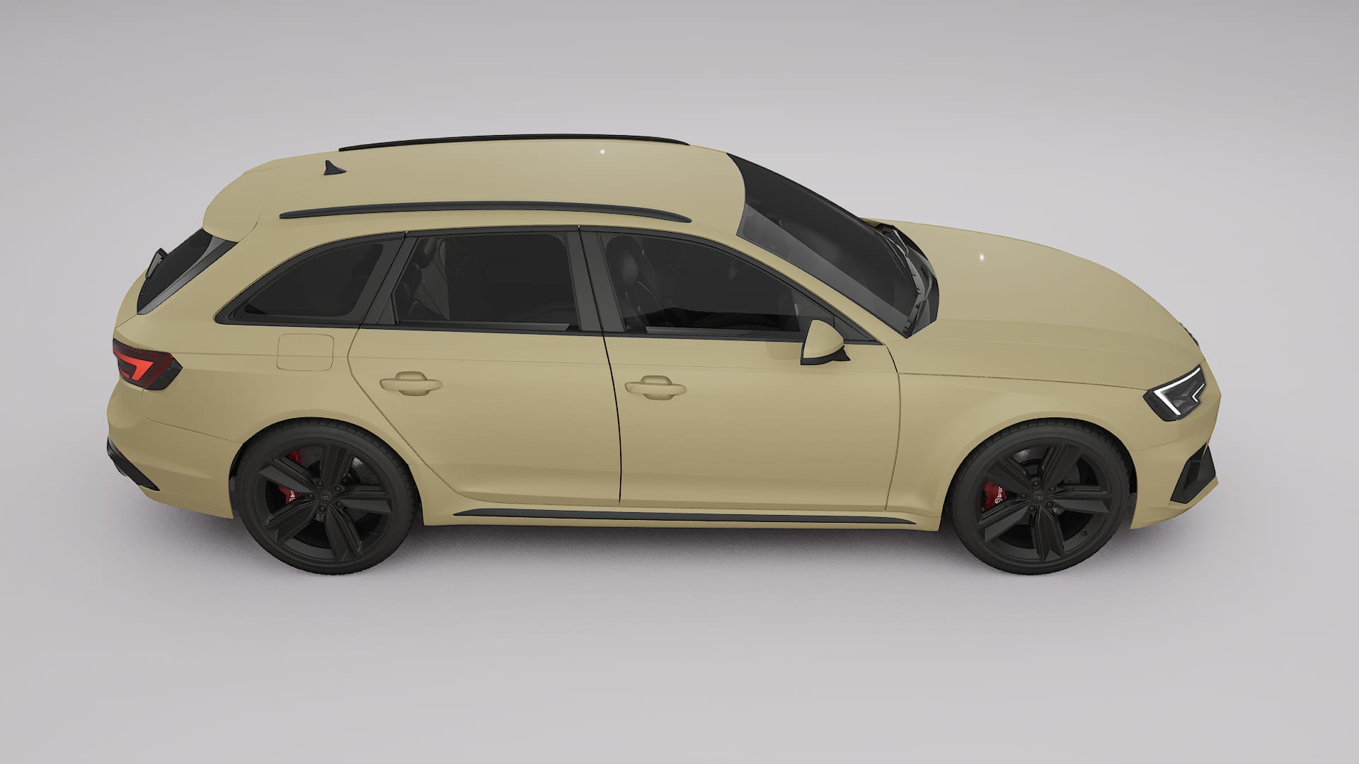 Audi RS4 Avant B9 prefacelift pre LCI TPU Lackskyddsfilm | SAND Färgskiftande PPF – Komplett Förskuret Kit