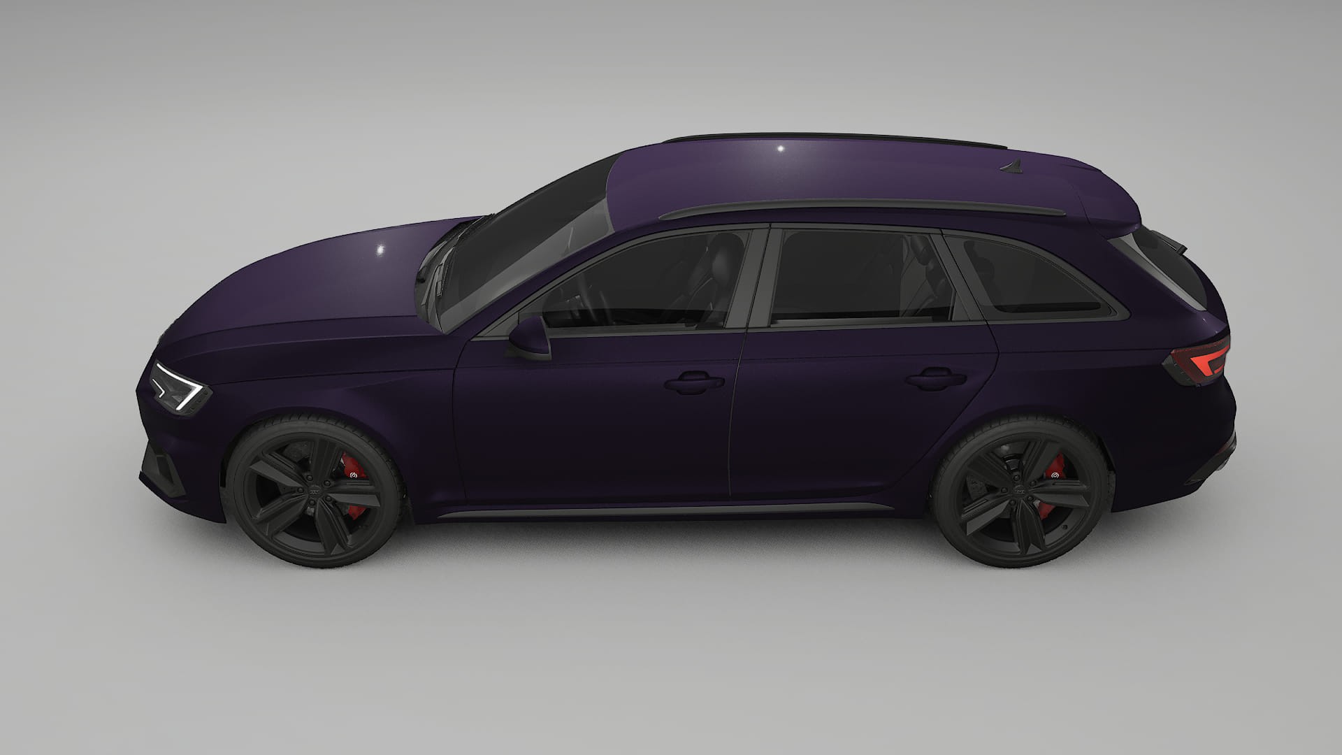 Audi RS4 Avant B9 prefacelift pre LCI TPU Lackskyddsfilm | VIOLET Färgskiftande PPF – Komplett Förskuret Kit