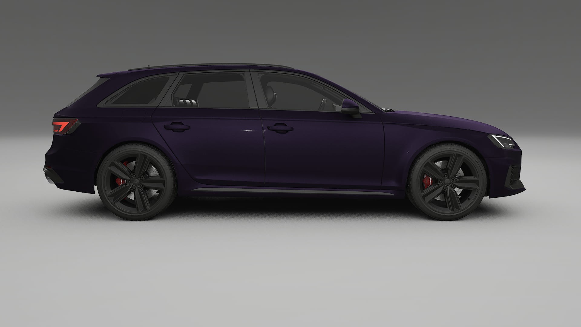 Audi RS4 Avant B9 prefacelift pre LCI TPU Lackskyddsfilm | VIOLET Färgskiftande PPF – Komplett Förskuret Kit