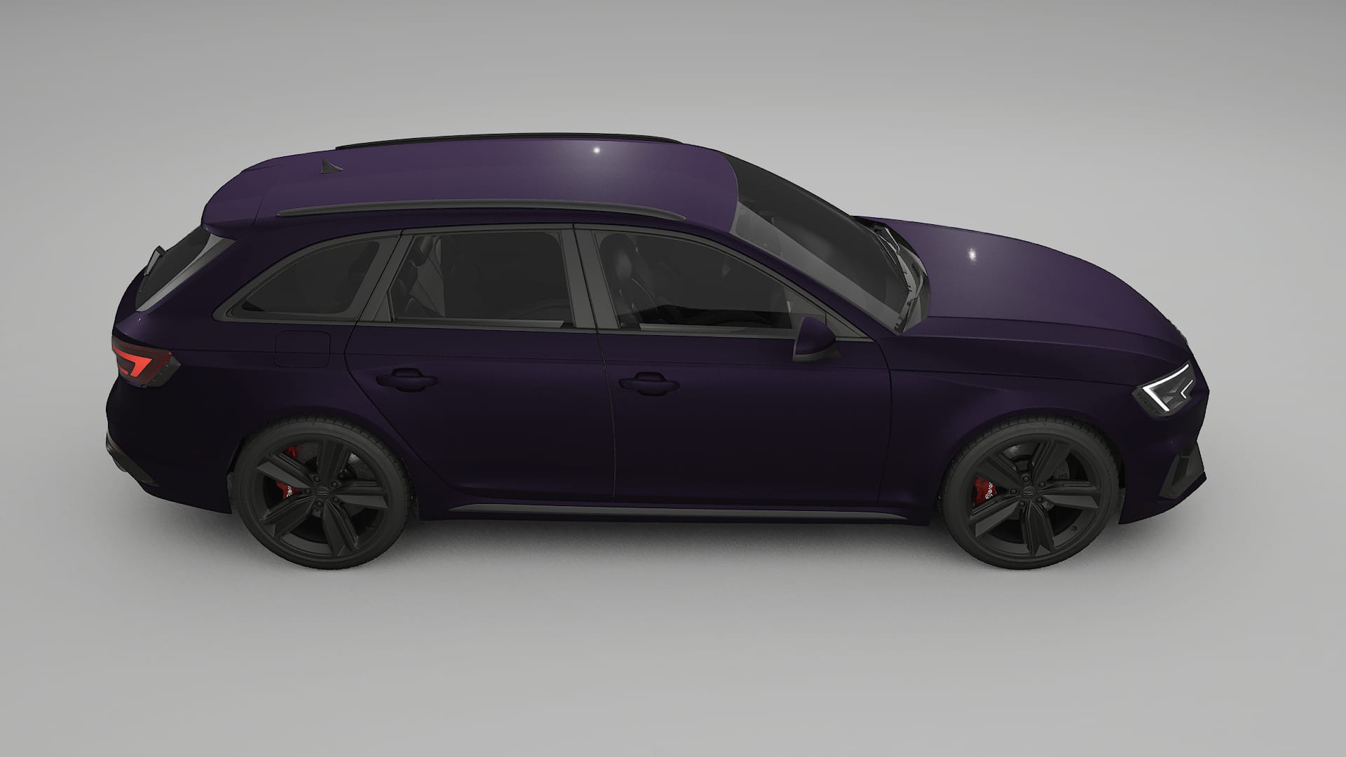 Audi RS4 Avant B9 prefacelift pre LCI TPU Lackskyddsfilm | VIOLET Färgskiftande PPF – Komplett Förskuret Kit