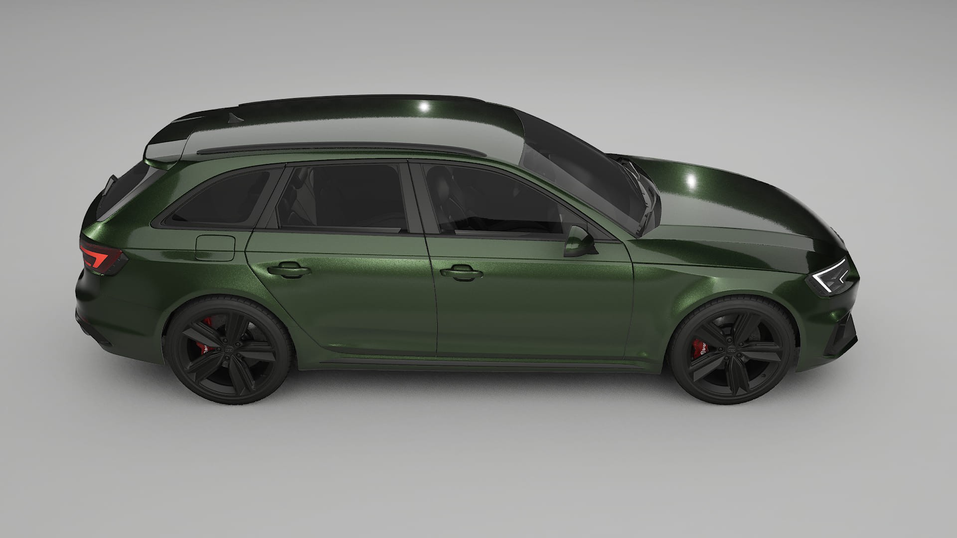 Audi RS4 Avant B9 prefacelift pre LCI TPU Lackskyddsfilm | LAGOON Färgskiftande PPF – Komplett Förskuret Kit