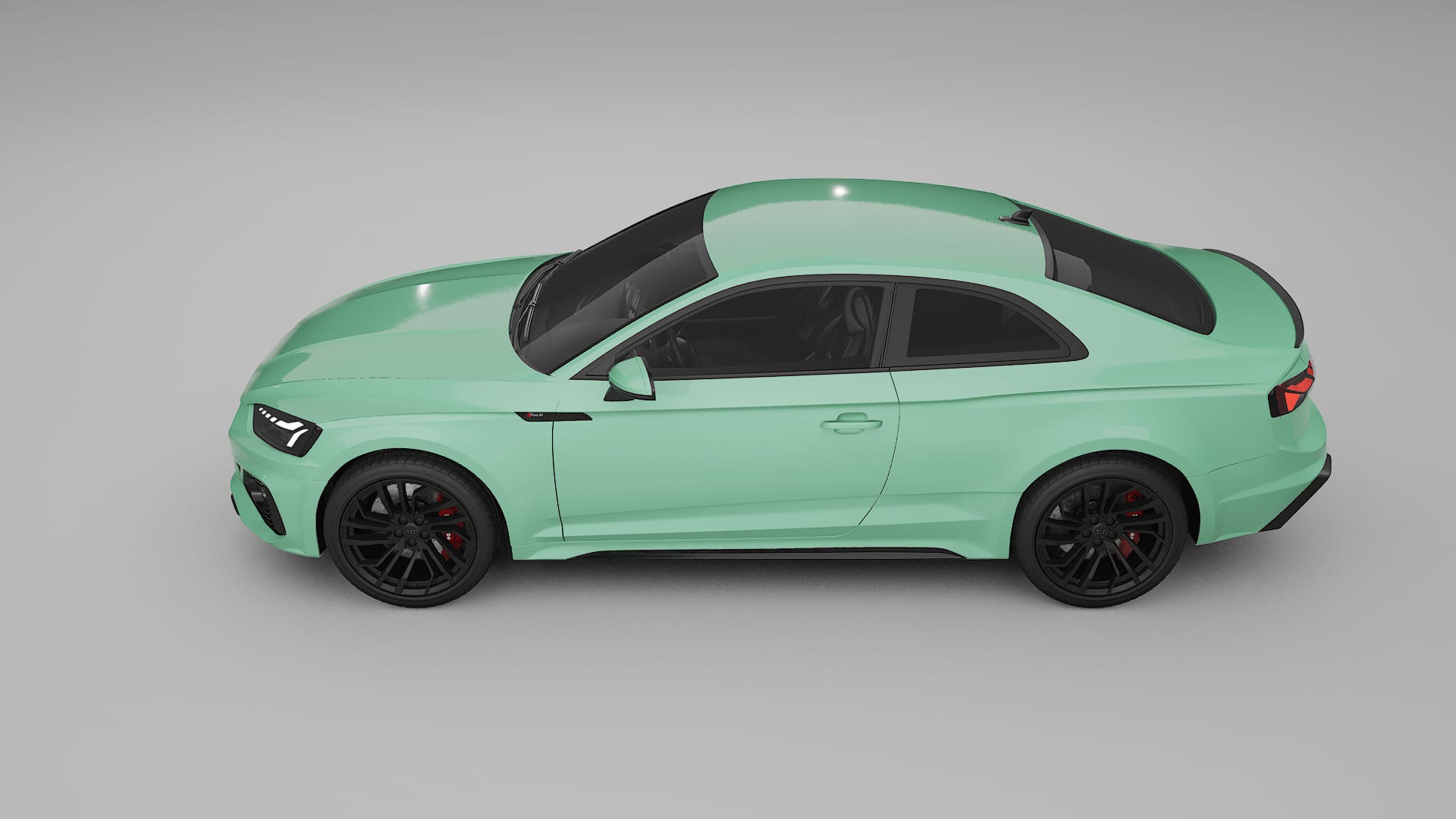 Audi RS5 Coupe B9 facelift pre LCI TPU Lackskyddsfilm | DUSTY Färgskiftande PPF – Komplett Förskuret Kit