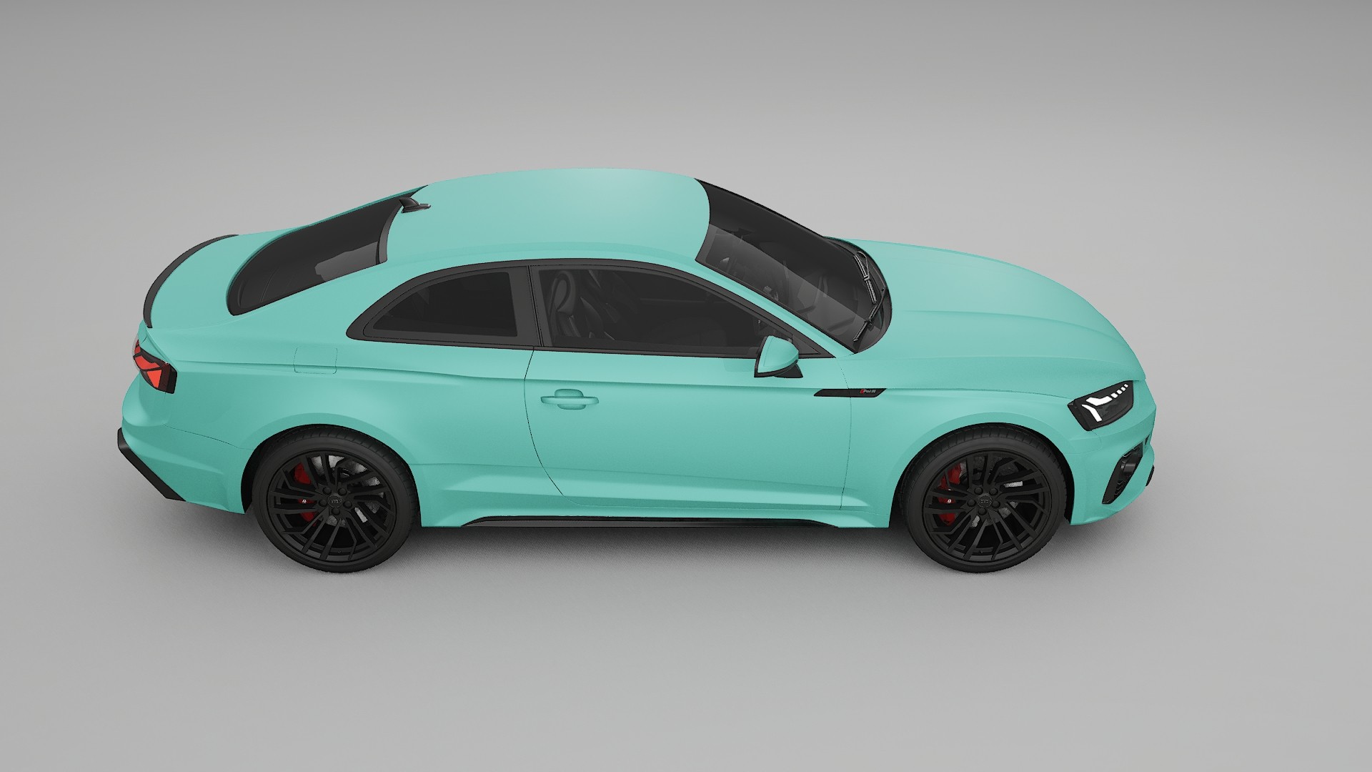 Audi RS5 Coupe B9 facelift pre LCI TPU Lackskyddsfilm | FROST Färgskiftande PPF – Komplett Förskuret Kit