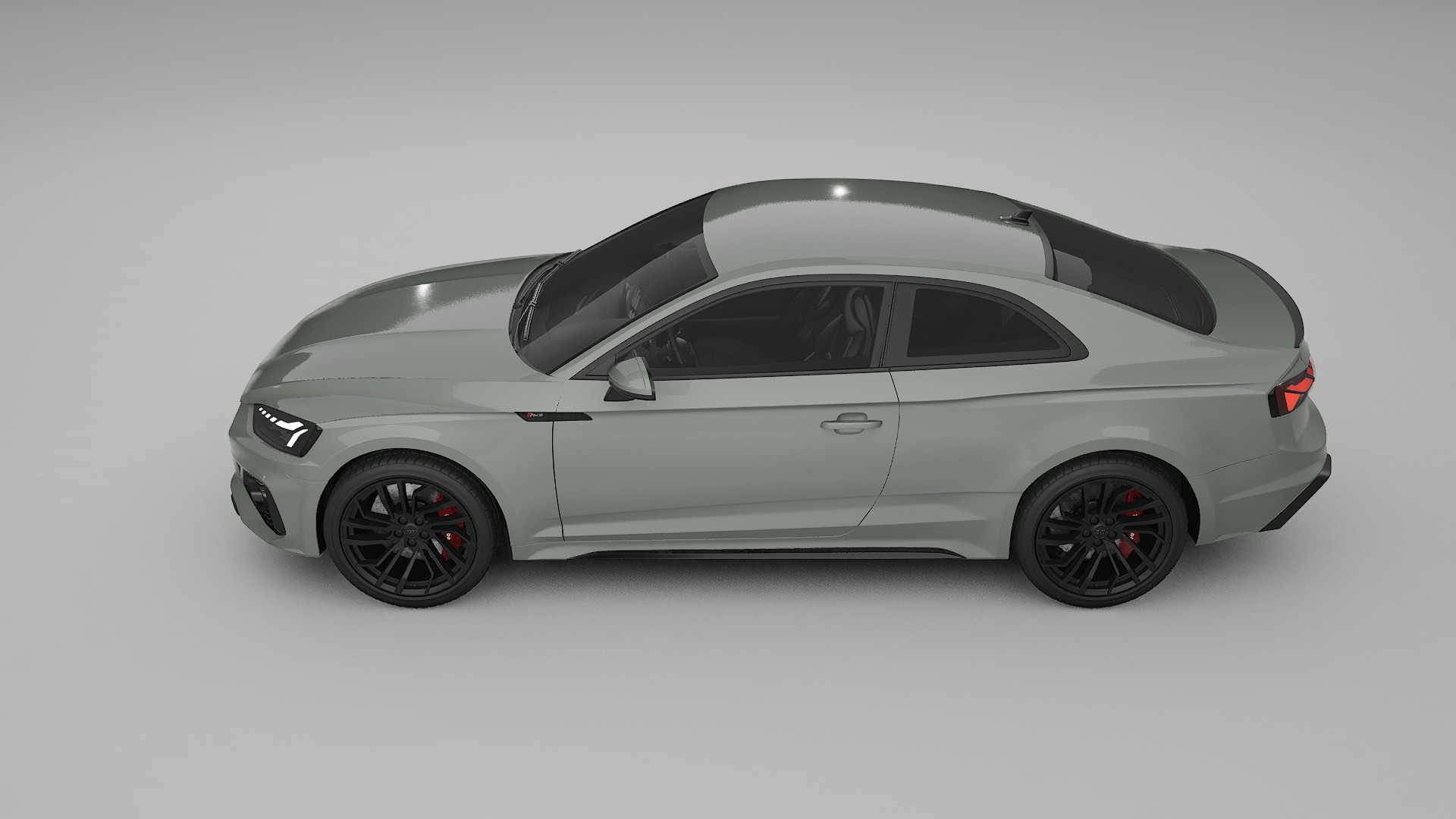 Audi RS5 Coupe B9 facelift pre LCI TPU Lackskyddsfilm | SLATE Färgskiftande PPF – Komplett Förskuret Kit