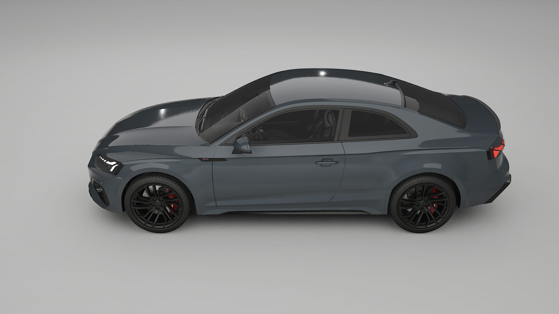 Audi RS5 Coupe B9 facelift pre LCI TPU Lackskyddsfilm | GRANITE Färgskiftande PPF – Komplett Förskuret Kit