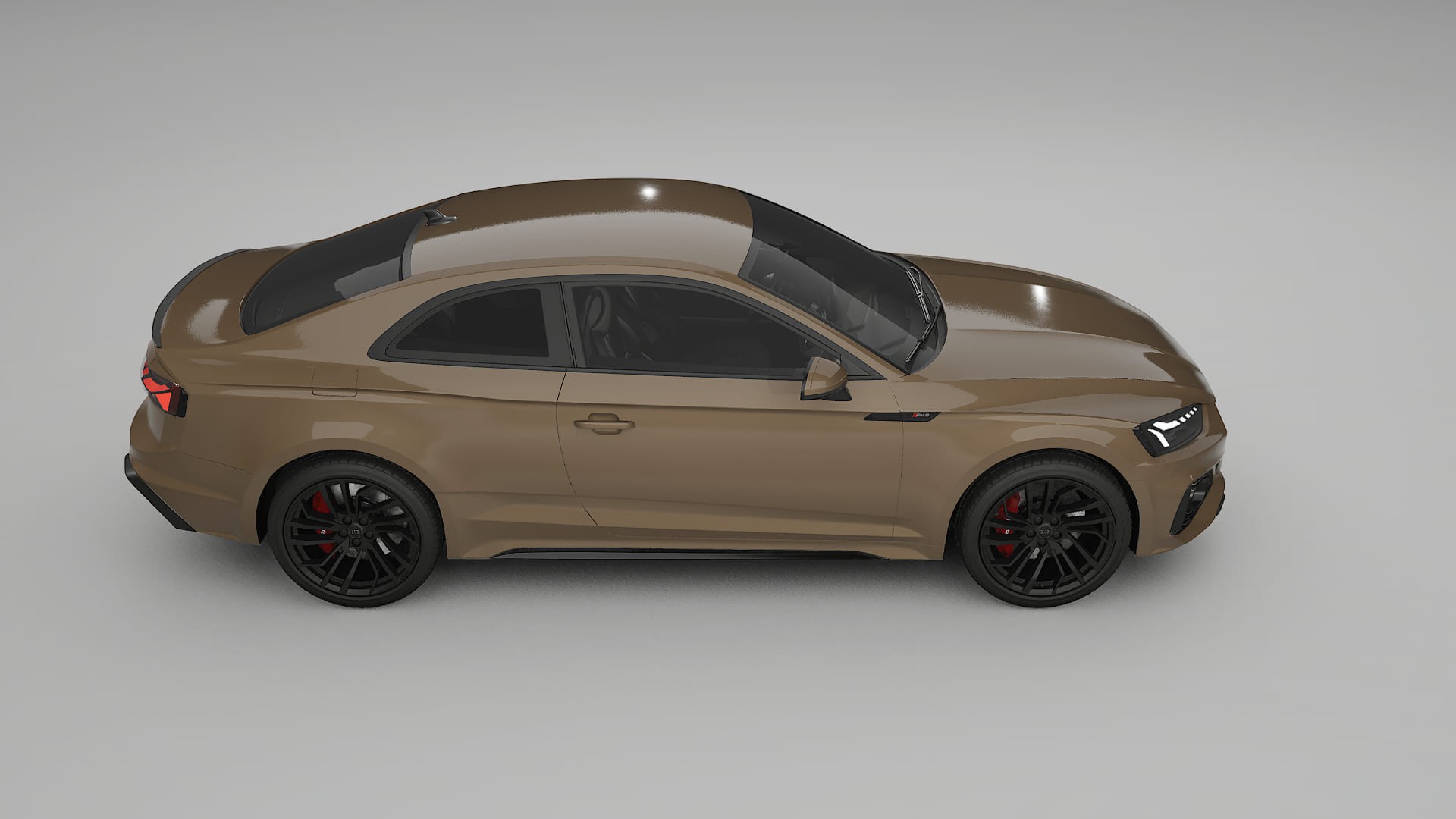 Audi RS5 Coupe B9 facelift pre LCI TPU Lackskyddsfilm | SAHARA Färgskiftande PPF – Komplett Förskuret Kit