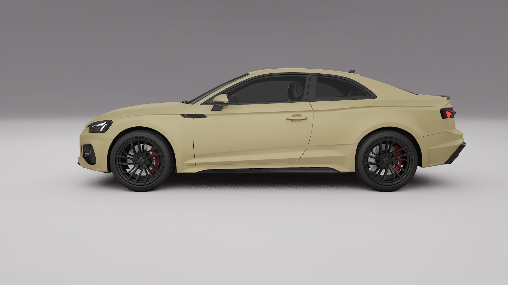 Audi RS5 Coupe B9 facelift pre LCI TPU Lackskyddsfilm | SAND Färgskiftande PPF – Komplett Förskuret Kit