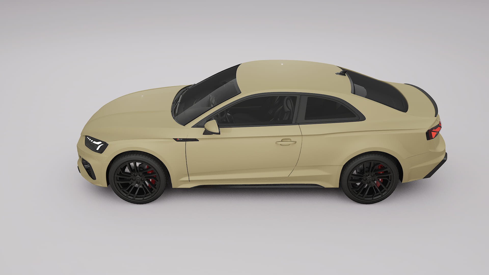 Audi RS5 Coupe B9 facelift pre LCI TPU Lackskyddsfilm | SAND Färgskiftande PPF – Komplett Förskuret Kit