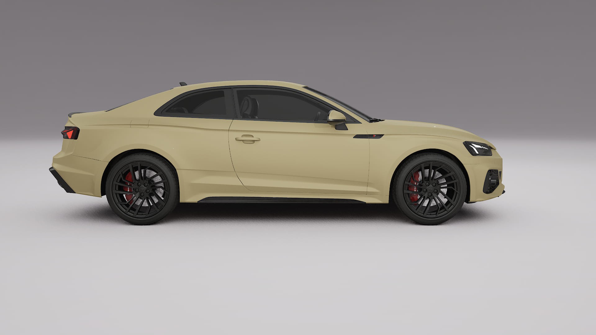 Audi RS5 Coupe B9 facelift pre LCI TPU Lackskyddsfilm | SAND Färgskiftande PPF – Komplett Förskuret Kit