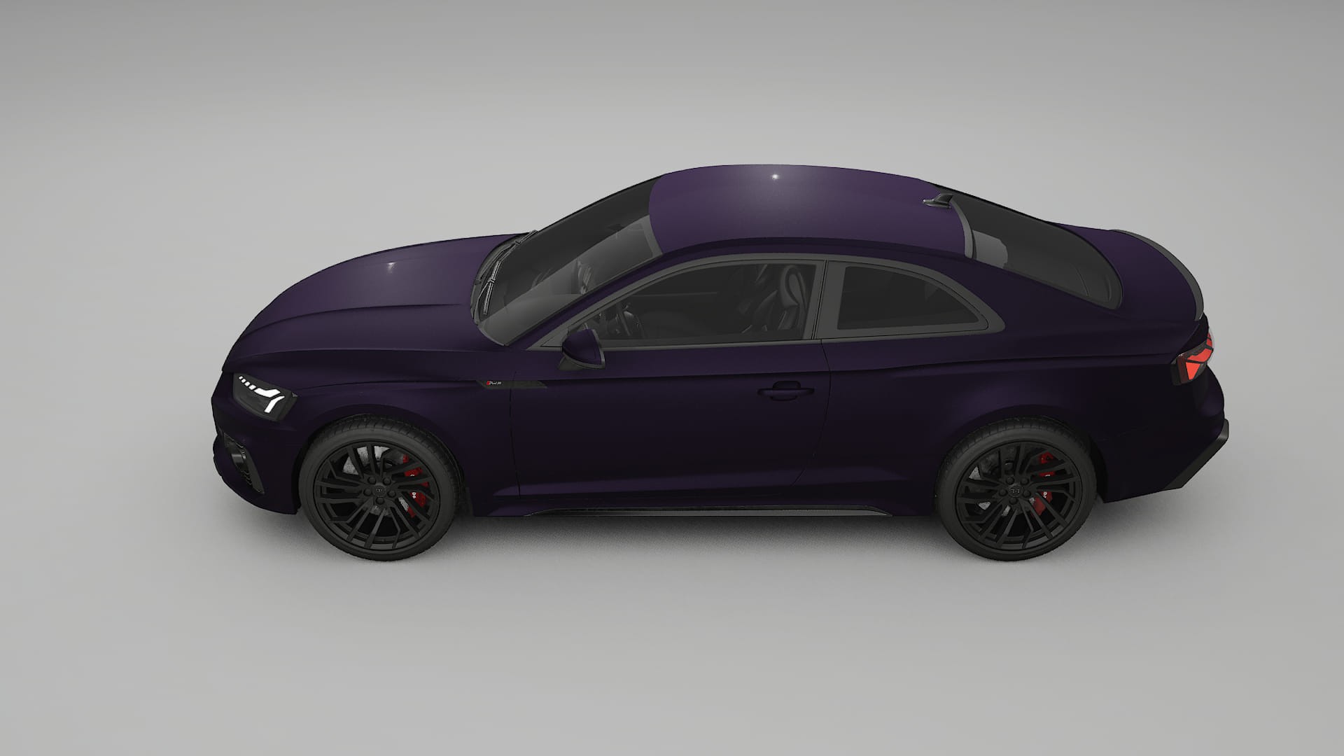 Audi RS5 Coupe B9 facelift pre LCI TPU Lackskyddsfilm | VIOLET Färgskiftande PPF – Komplett Förskuret Kit