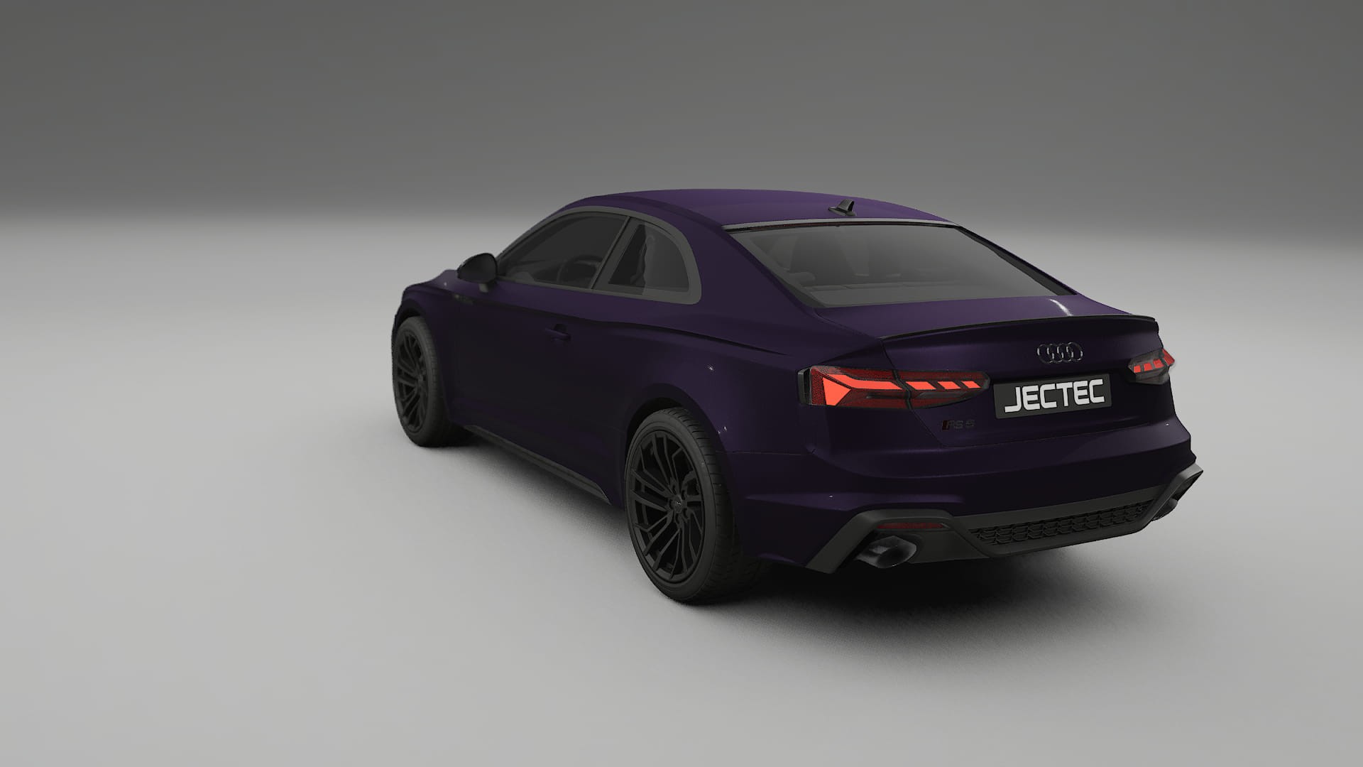 Audi RS5 Coupe B9 facelift pre LCI TPU Lackskyddsfilm | VIOLET Färgskiftande PPF – Komplett Förskuret Kit