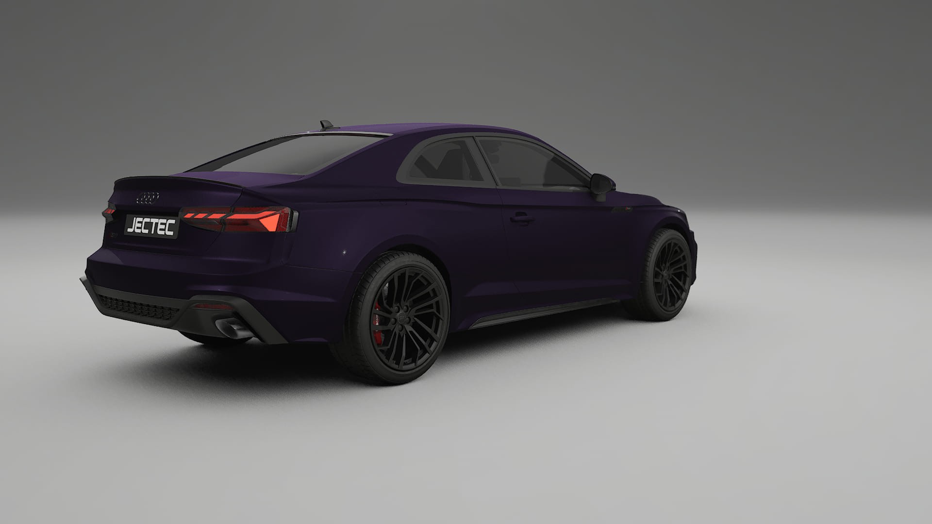Audi RS5 Coupe B9 facelift pre LCI TPU Lackskyddsfilm | VIOLET Färgskiftande PPF – Komplett Förskuret Kit