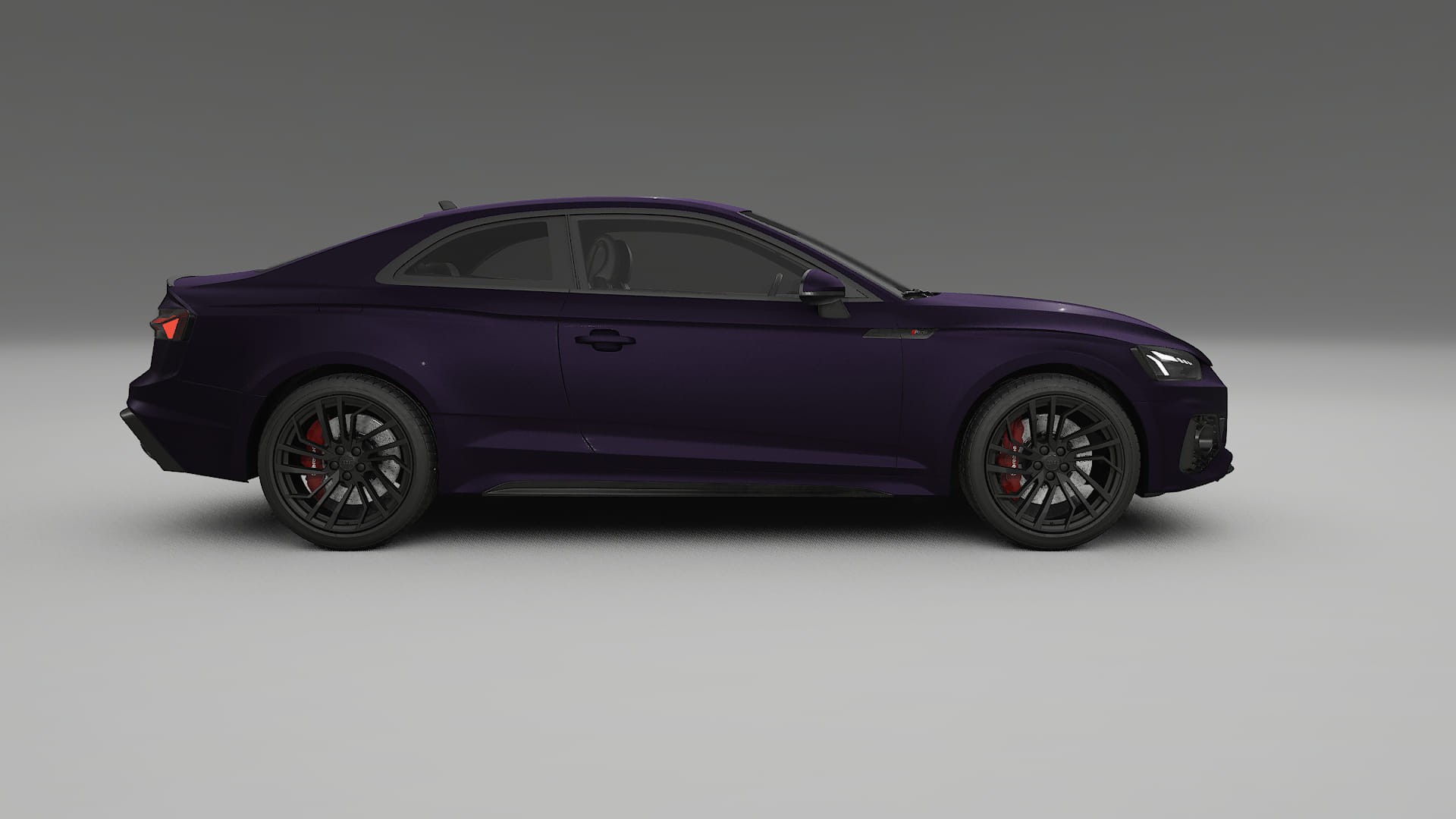 Audi RS5 Coupe B9 facelift pre LCI TPU Lackskyddsfilm | VIOLET Färgskiftande PPF – Komplett Förskuret Kit