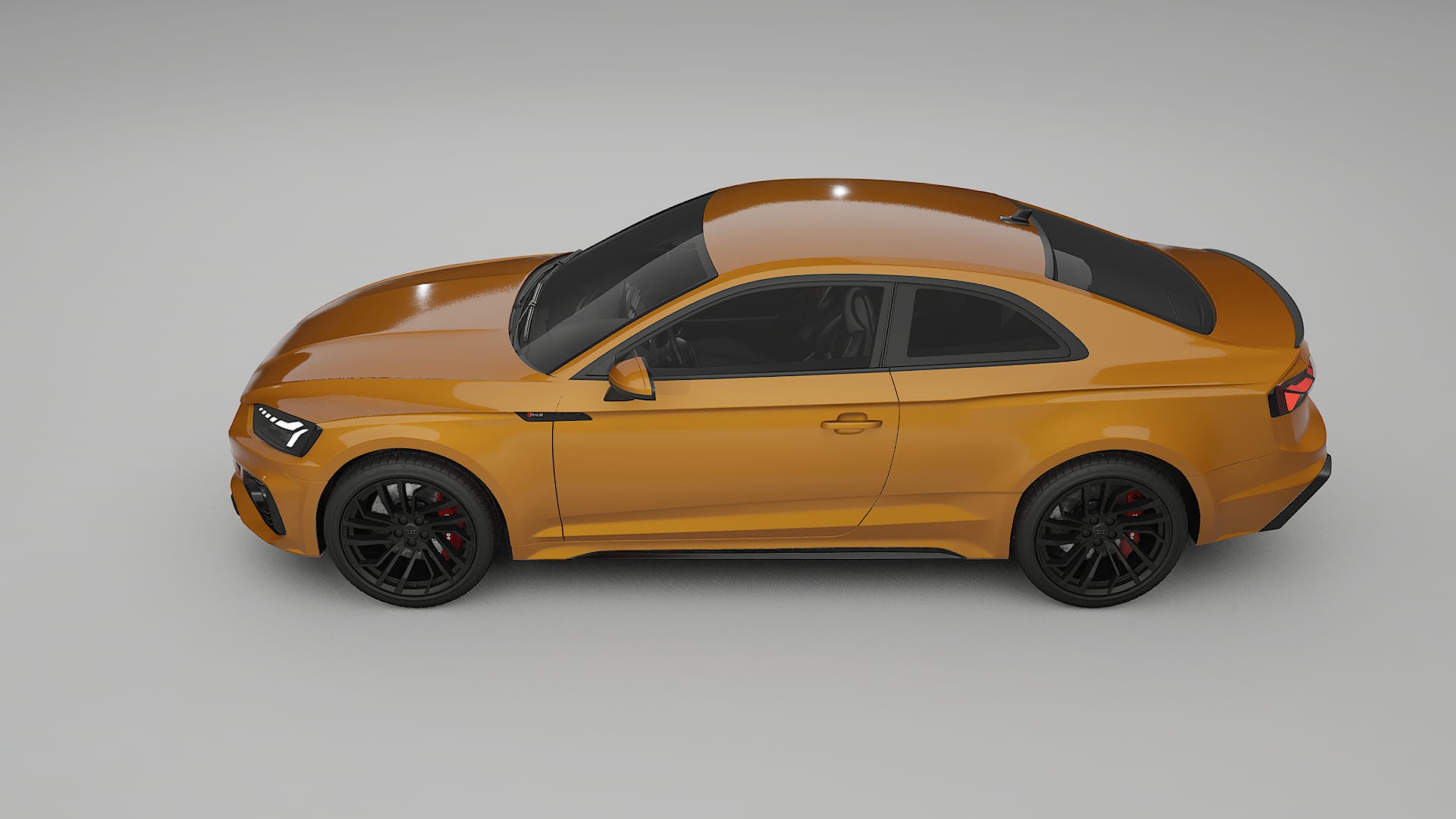 Audi RS5 Coupe B9 facelift pre LCI TPU Lackskyddsfilm | DAISY Färgskiftande PPF – Komplett Förskuret Kit