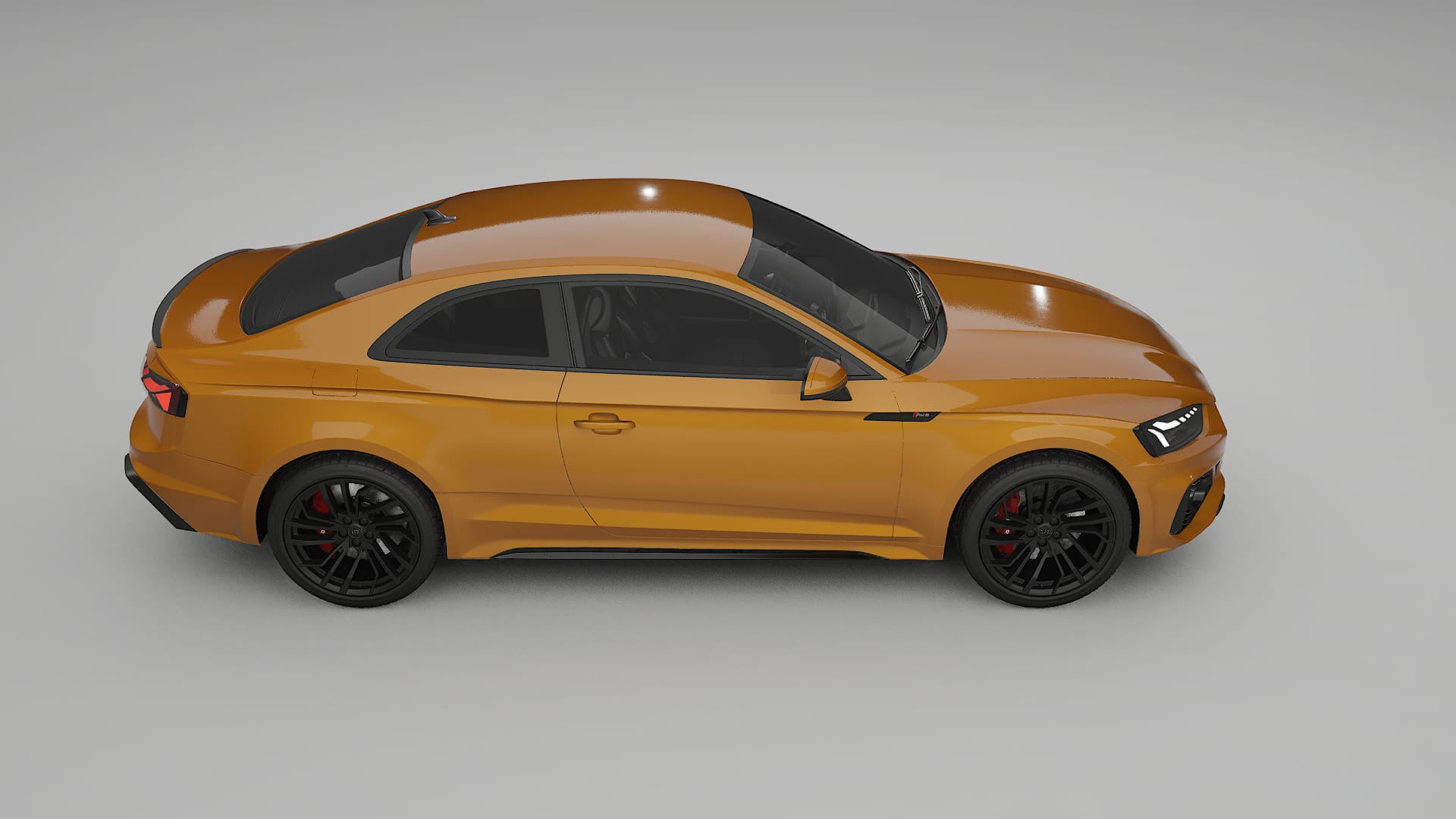 Audi RS5 Coupe B9 facelift pre LCI TPU Lackskyddsfilm | DAISY Färgskiftande PPF – Komplett Förskuret Kit