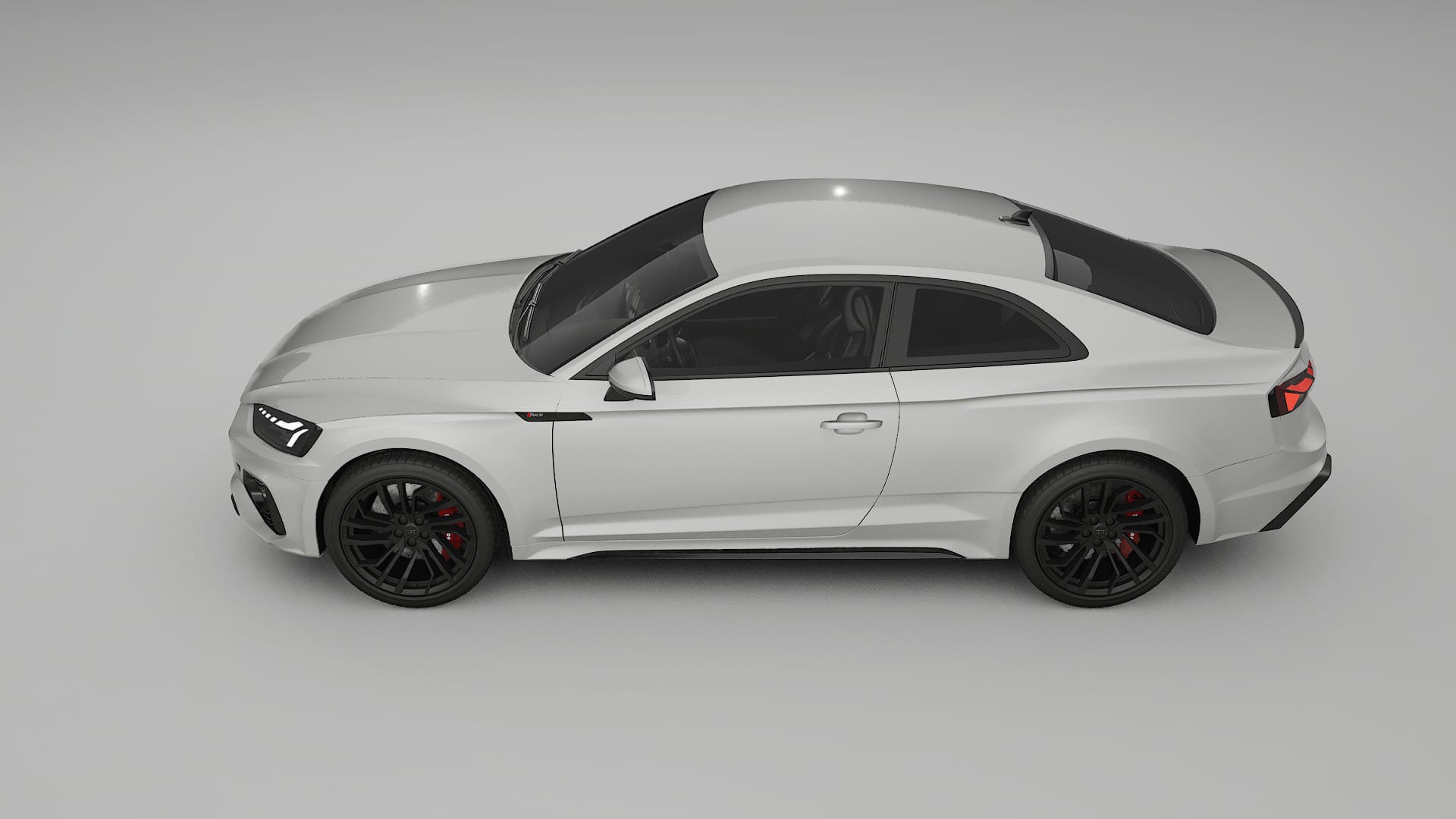 Audi RS5 Coupe B9 facelift pre LCI TPU Lackskyddsfilm | PEARL Färgskiftande PPF – Komplett Förskuret Kit