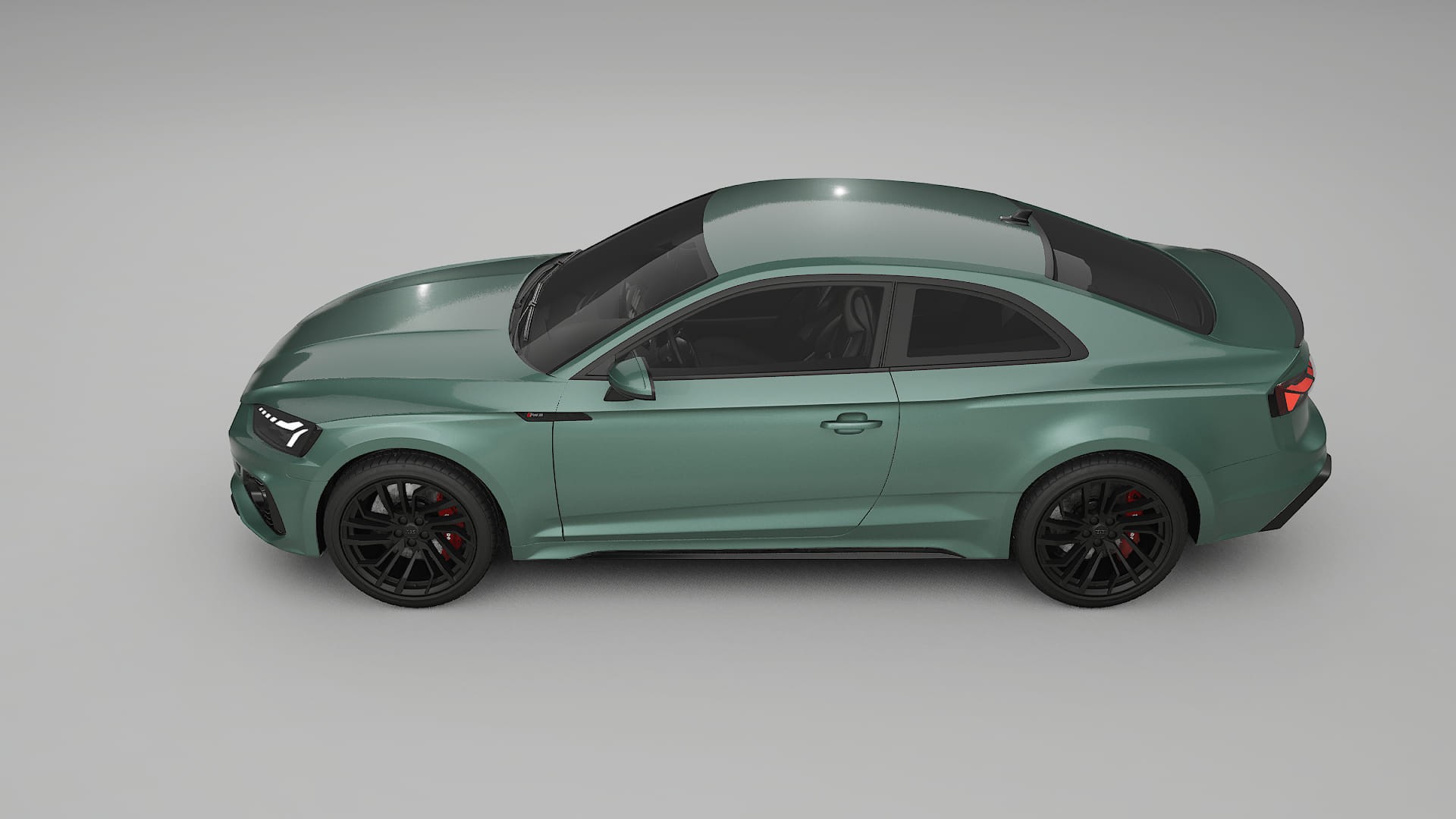 Audi RS5 Coupe B9 facelift pre LCI TPU Lackskyddsfilm | EVERGREEN Färgskiftande PPF – Komplett Förskuret Kit