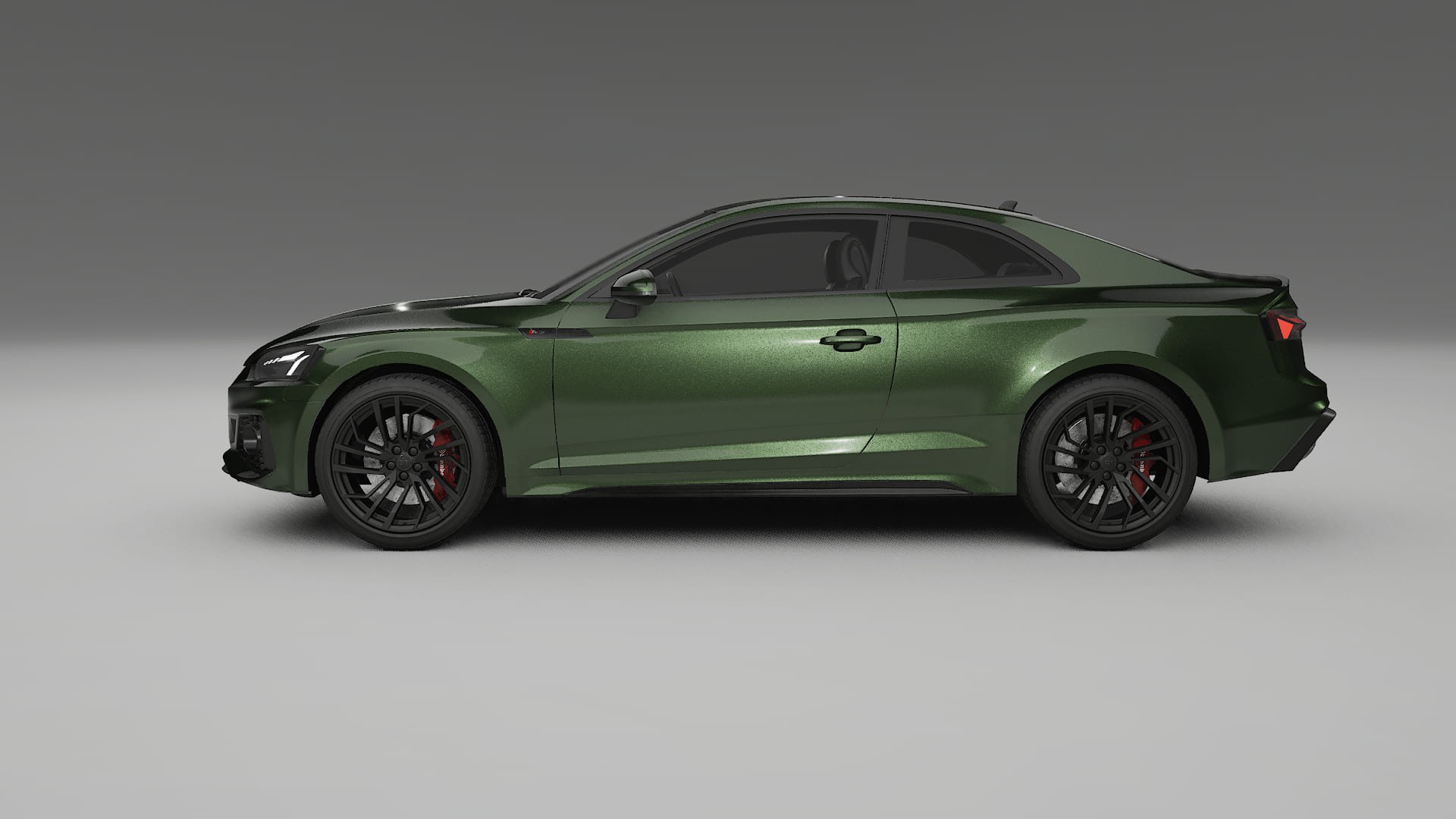 Audi RS5 Coupe B9 facelift pre LCI TPU Lackskyddsfilm | LAGOON Färgskiftande PPF – Komplett Förskuret Kit