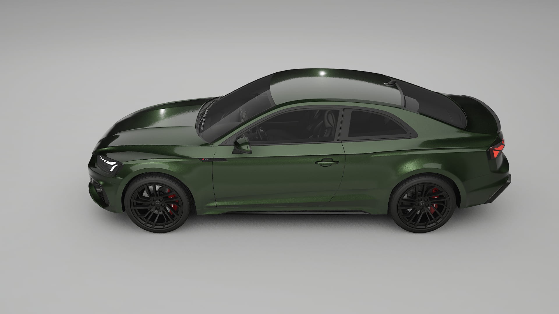 Audi RS5 Coupe B9 facelift pre LCI TPU Lackskyddsfilm | LAGOON Färgskiftande PPF – Komplett Förskuret Kit