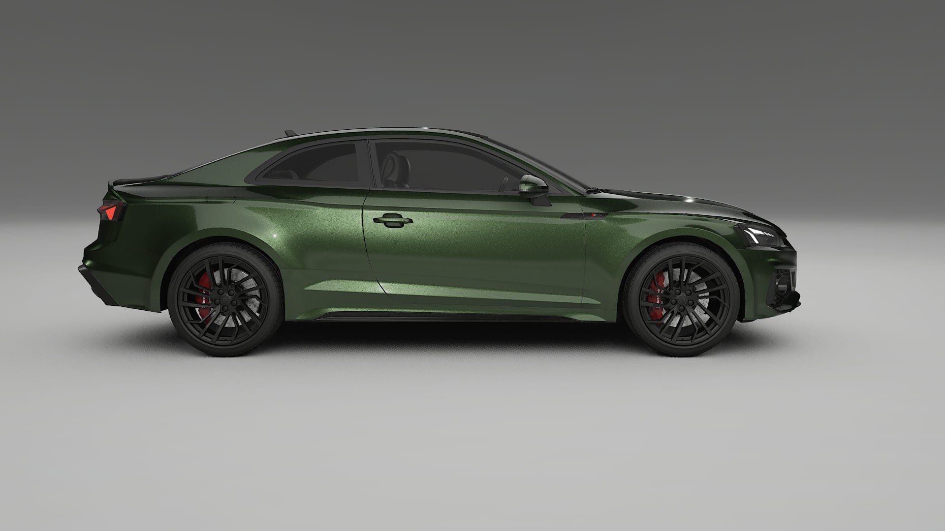 Audi RS5 Coupe B9 facelift pre LCI TPU Lackskyddsfilm | LAGOON Färgskiftande PPF – Komplett Förskuret Kit