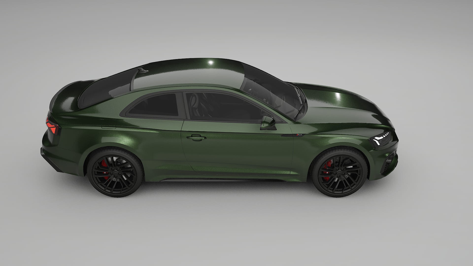 Audi RS5 Coupe B9 facelift pre LCI TPU Lackskyddsfilm | LAGOON Färgskiftande PPF – Komplett Förskuret Kit