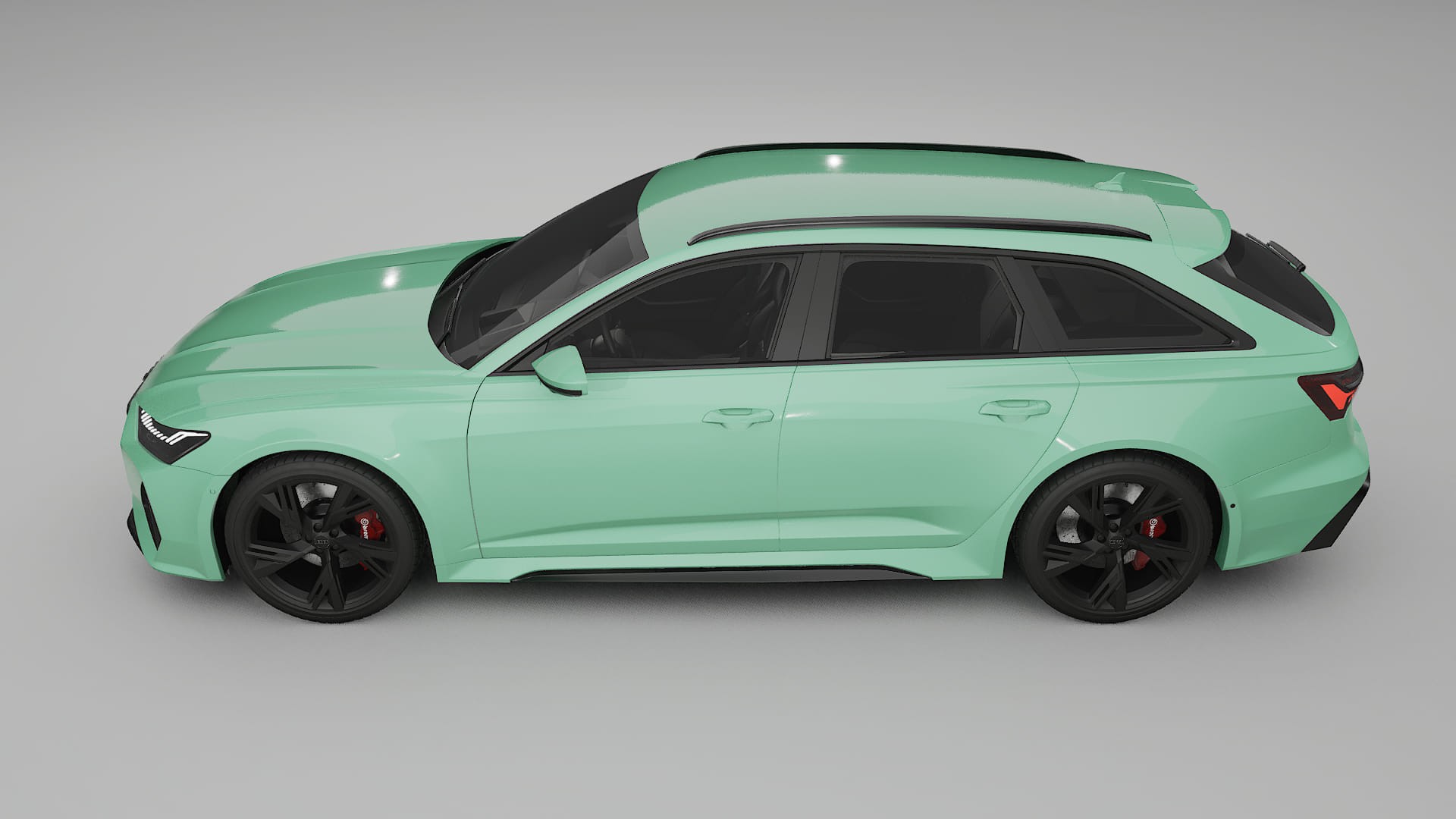 Audi RS6 Avant C8 facelift LCI TPU Lackskyddsfilm | DUSTY Färgskiftande PPF – Komplett Förskuret Kit