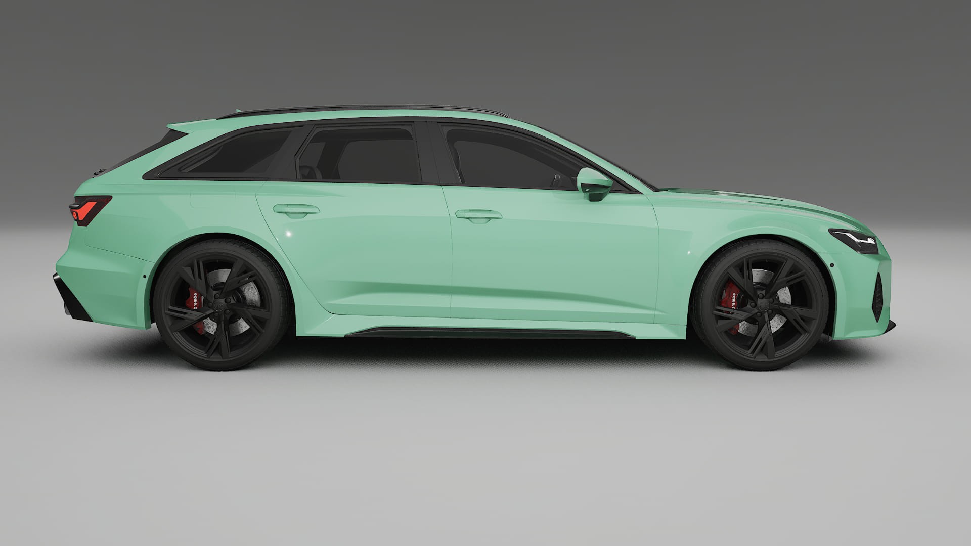 Audi RS6 Avant C8 facelift LCI TPU Lackskyddsfilm | DUSTY Färgskiftande PPF – Komplett Förskuret Kit