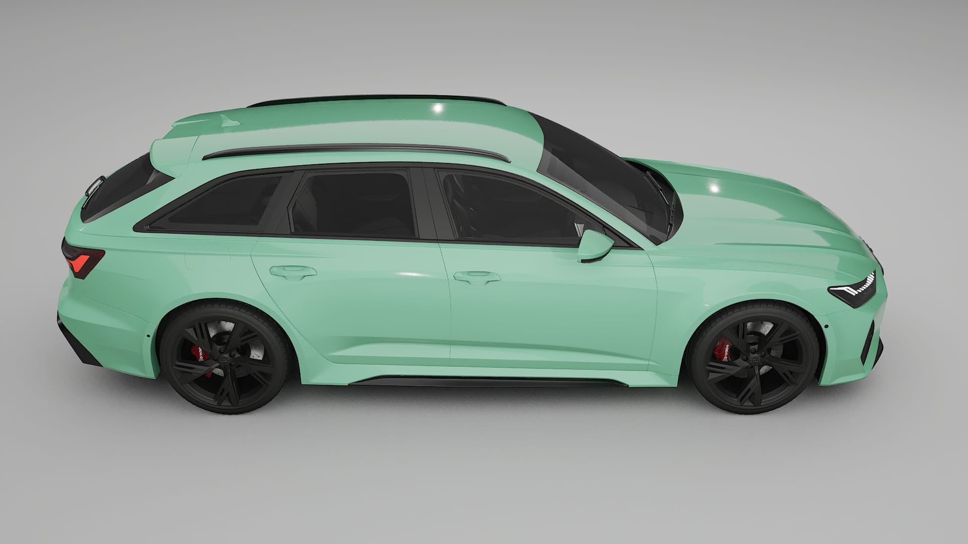 Audi RS6 Avant C8 facelift LCI TPU Lackskyddsfilm | DUSTY Färgskiftande PPF – Komplett Förskuret Kit