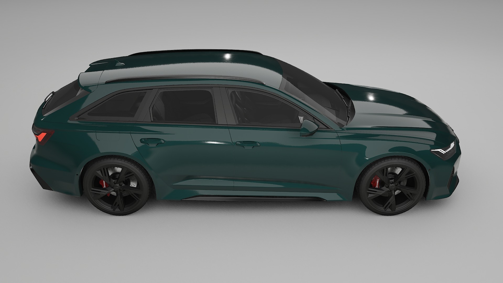 Audi RS6 Avant C8 facelift LCI TPU Lackskyddsfilm | INFERNO Färgskiftande PPF – Komplett Förskuret Kit