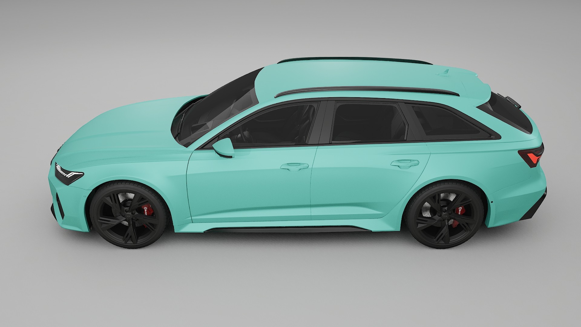 Audi RS6 Avant C8 facelift LCI TPU Lackskyddsfilm | FROST Färgskiftande PPF – Komplett Förskuret Kit