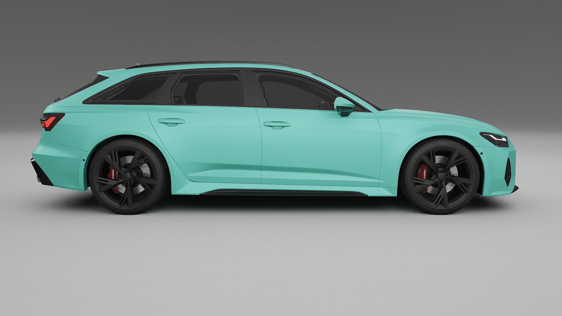 Audi RS6 Avant C8 facelift LCI TPU Lackskyddsfilm | FROST Färgskiftande PPF – Komplett Förskuret Kit