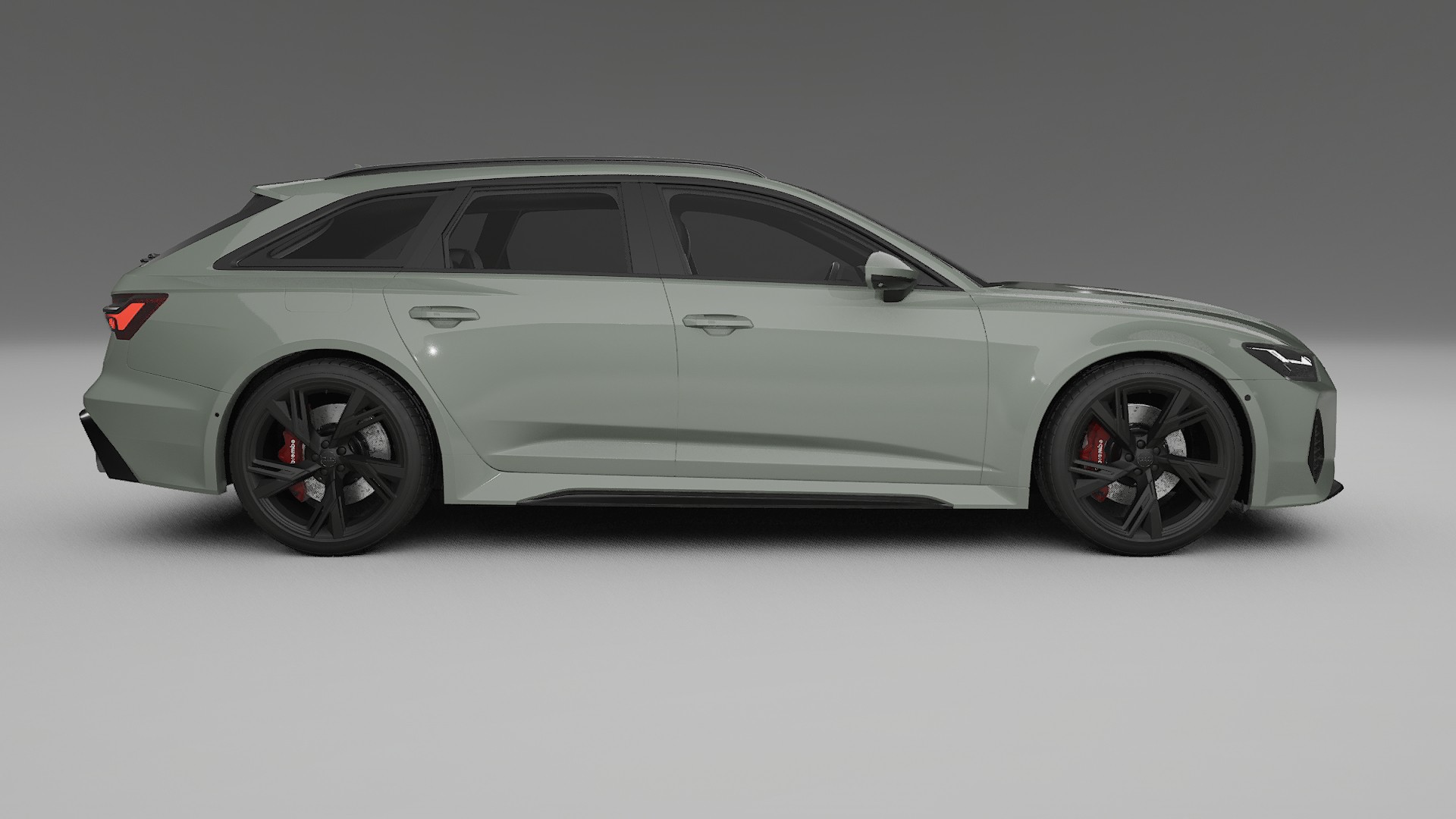 Audi RS6 Avant C8 facelift LCI TPU Lackskyddsfilm | SLATE Färgskiftande PPF – Komplett Förskuret Kit