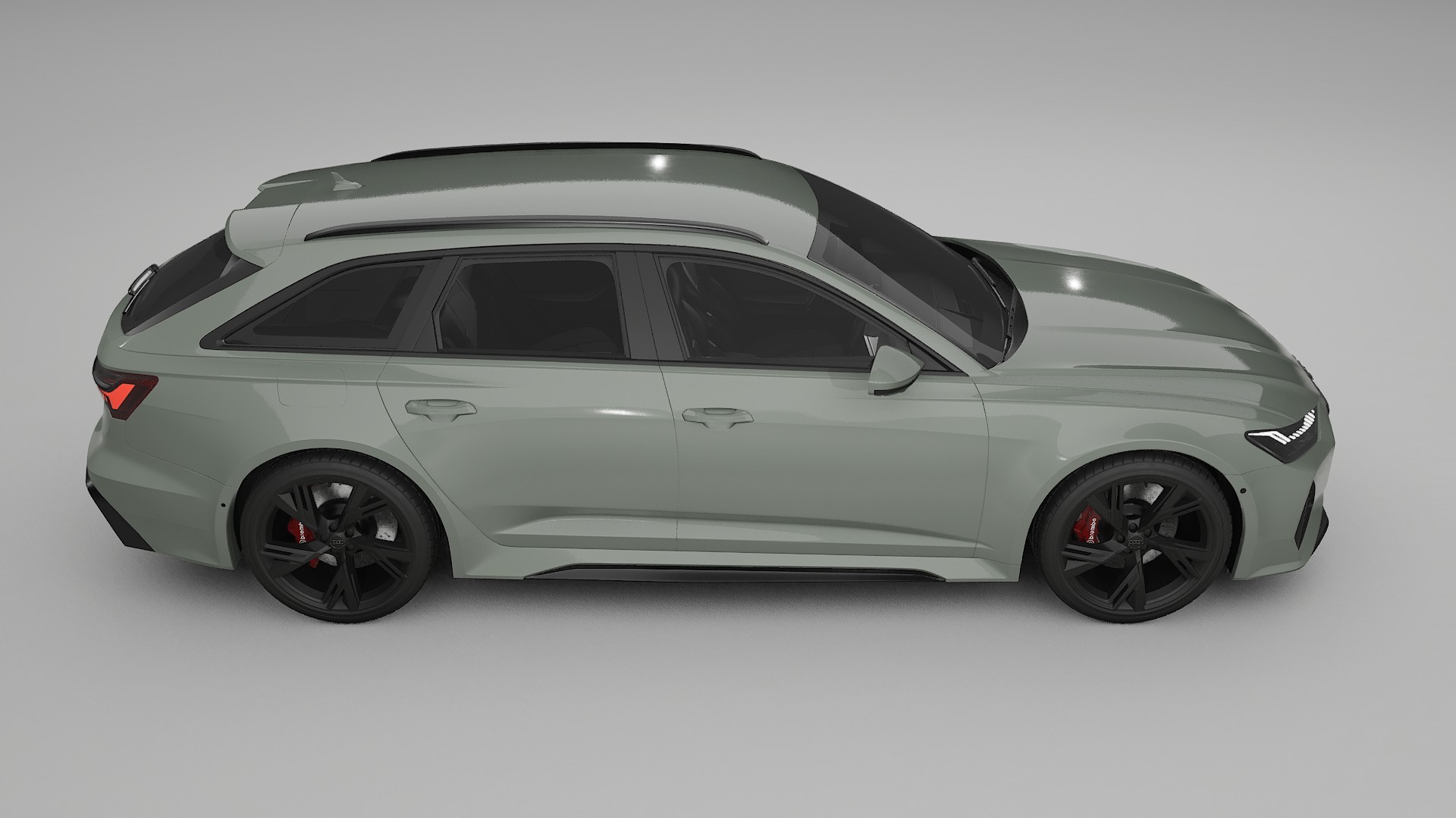 Audi RS6 Avant C8 facelift LCI TPU Lackskyddsfilm | SLATE Färgskiftande PPF – Komplett Förskuret Kit