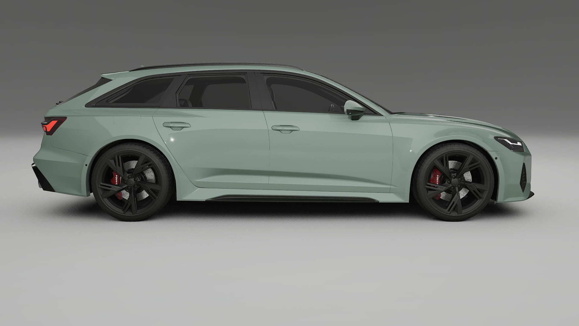 Audi RS6 Avant C8 facelift LCI TPU Lackskyddsfilm | CINDER Färgskiftande PPF – Komplett Förskuret Kit