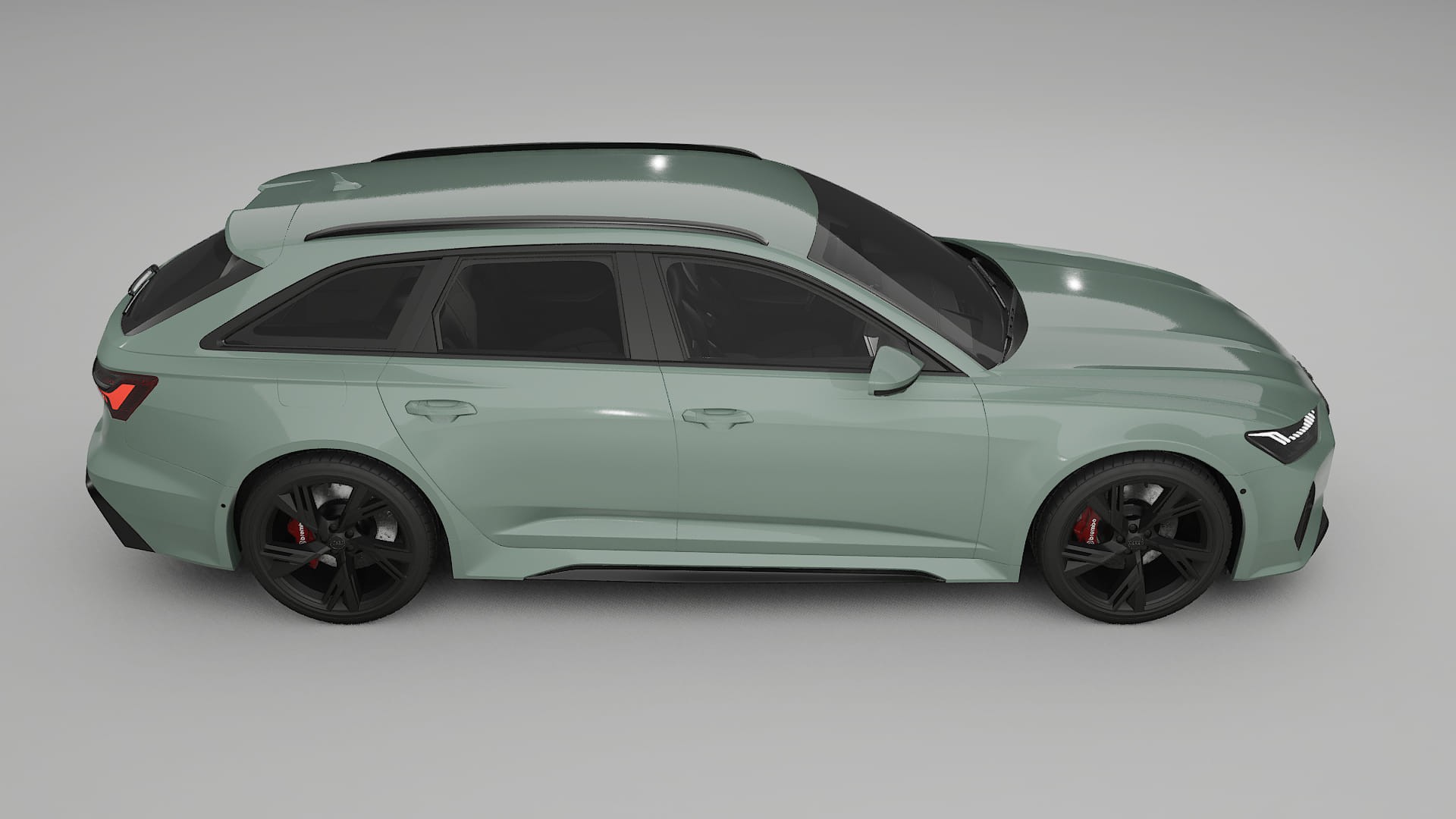 Audi RS6 Avant C8 facelift LCI TPU Lackskyddsfilm | CINDER Färgskiftande PPF – Komplett Förskuret Kit