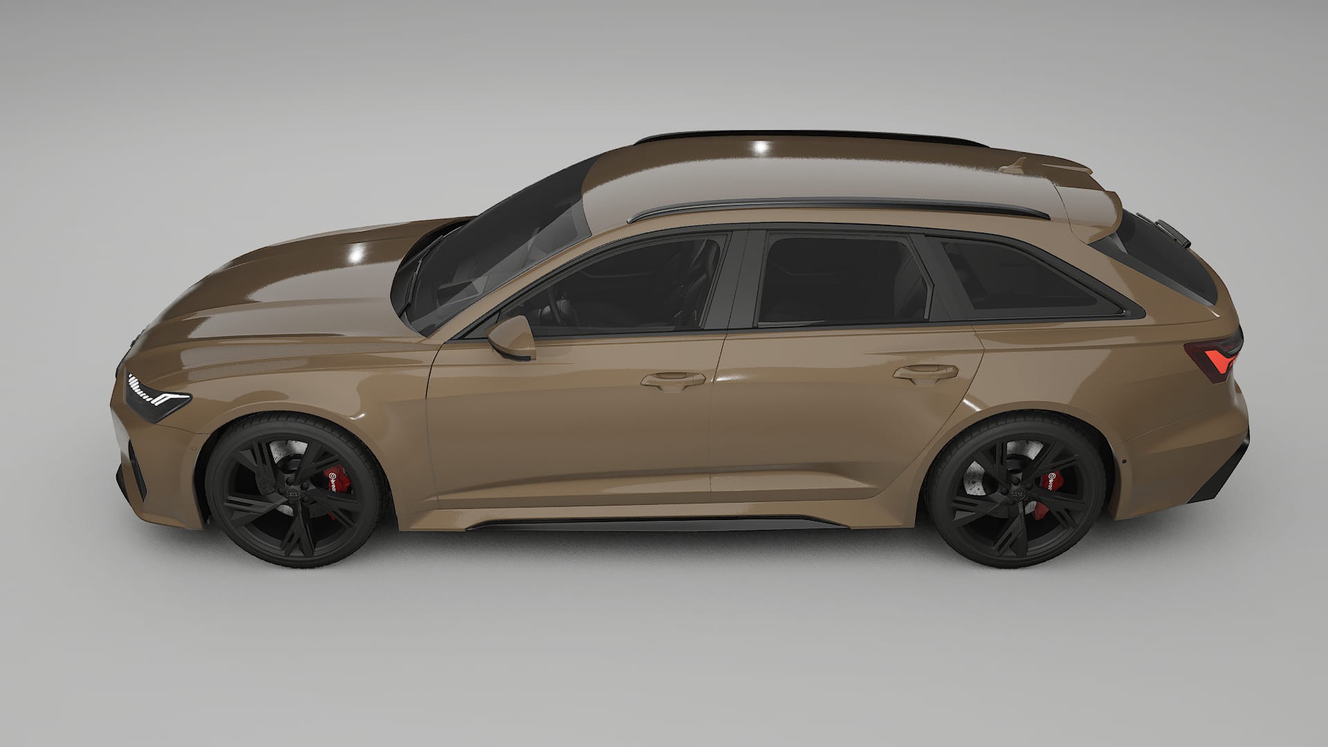 Audi RS6 Avant C8 facelift LCI TPU Lackskyddsfilm | SAHARA Färgskiftande PPF – Komplett Förskuret Kit