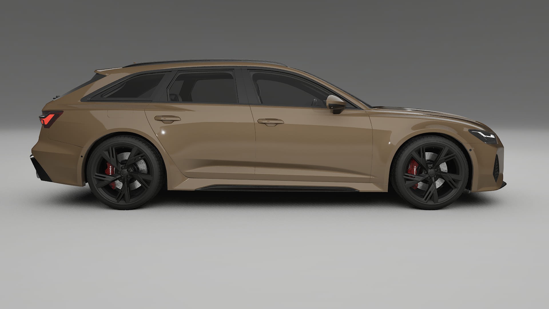 Audi RS6 Avant C8 facelift LCI TPU Lackskyddsfilm | SAHARA Färgskiftande PPF – Komplett Förskuret Kit