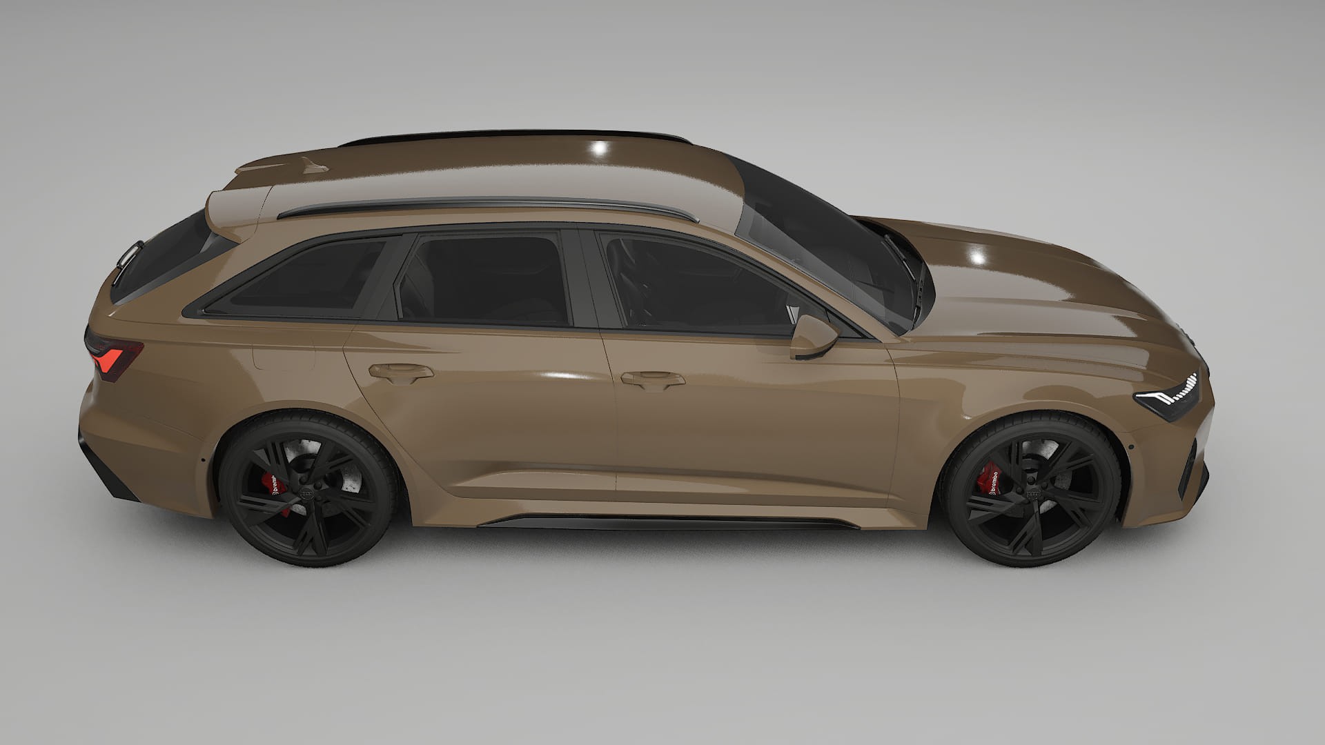 Audi RS6 Avant C8 facelift LCI TPU Lackskyddsfilm | SAHARA Färgskiftande PPF – Komplett Förskuret Kit